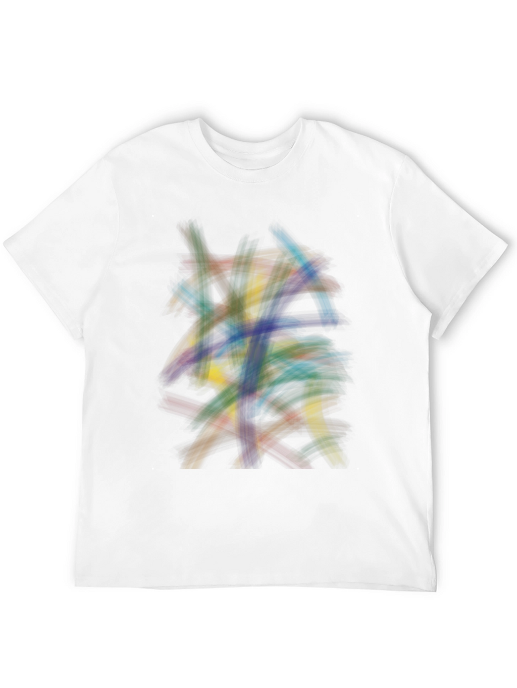 Abstract Strokes Graphic Tee - Modern Art Shirt
