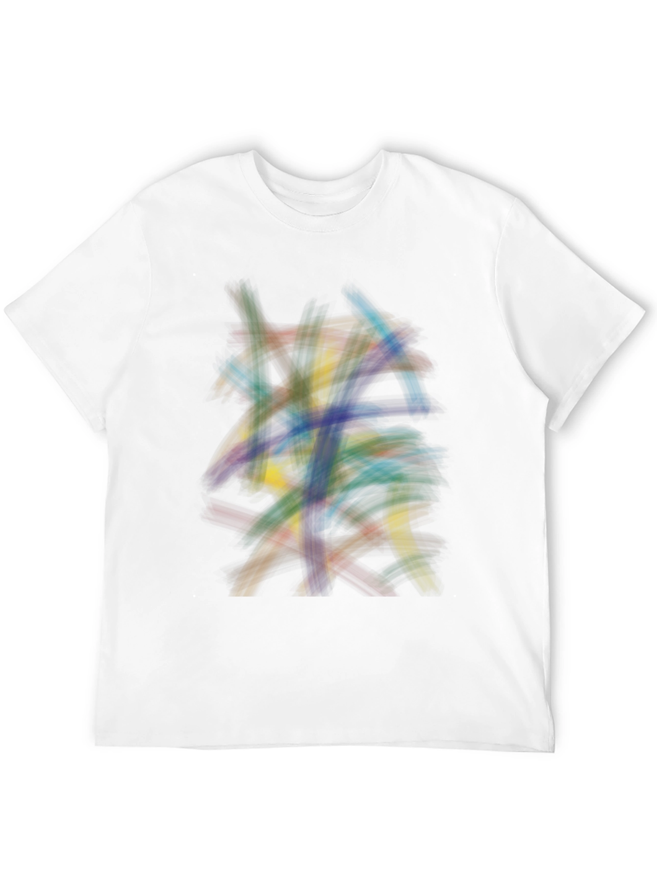 Abstract Strokes Graphic Tee - Modern Art Shirt
