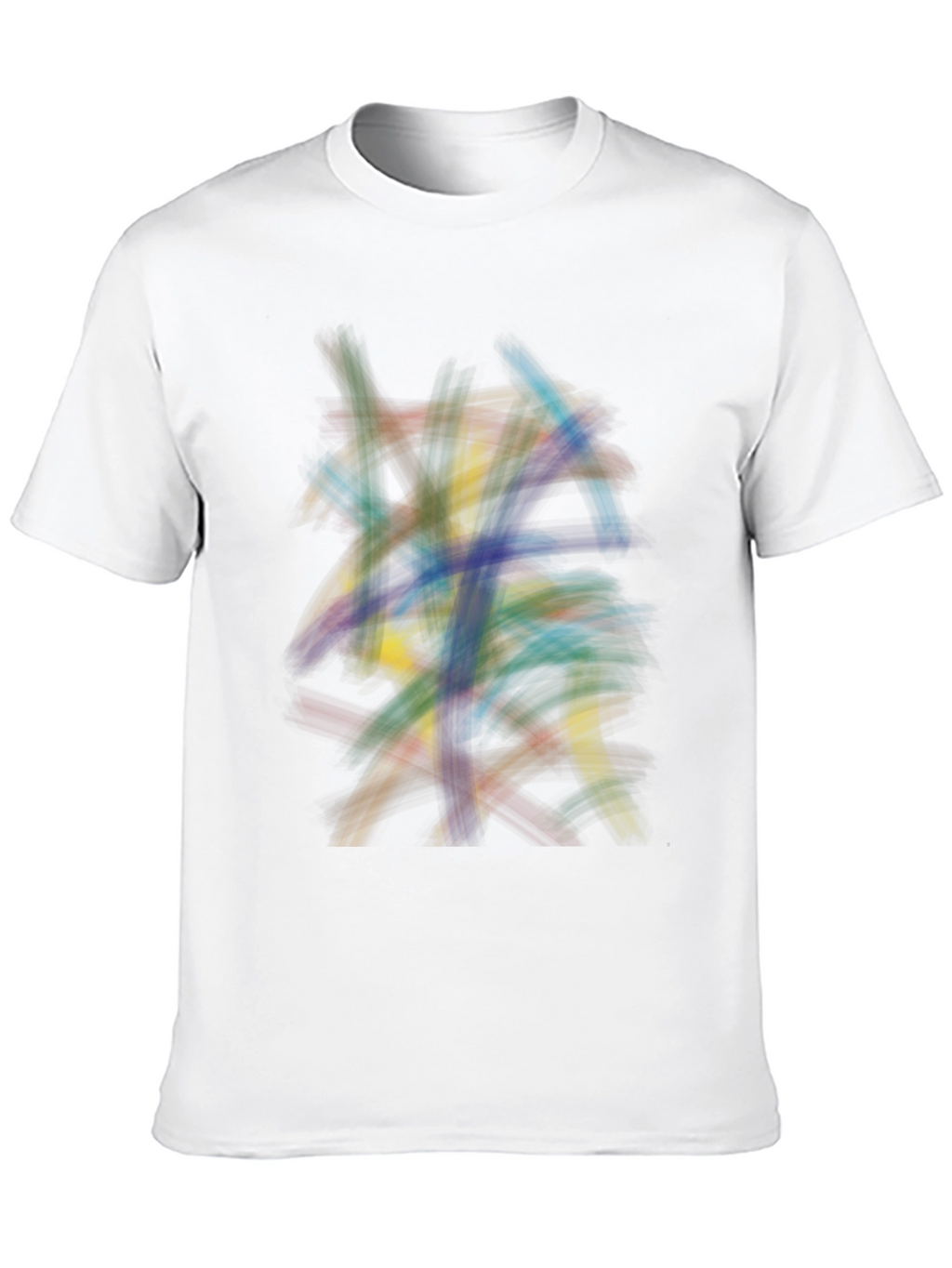 Abstract Strokes Graphic Tee - Modern Art Shirt