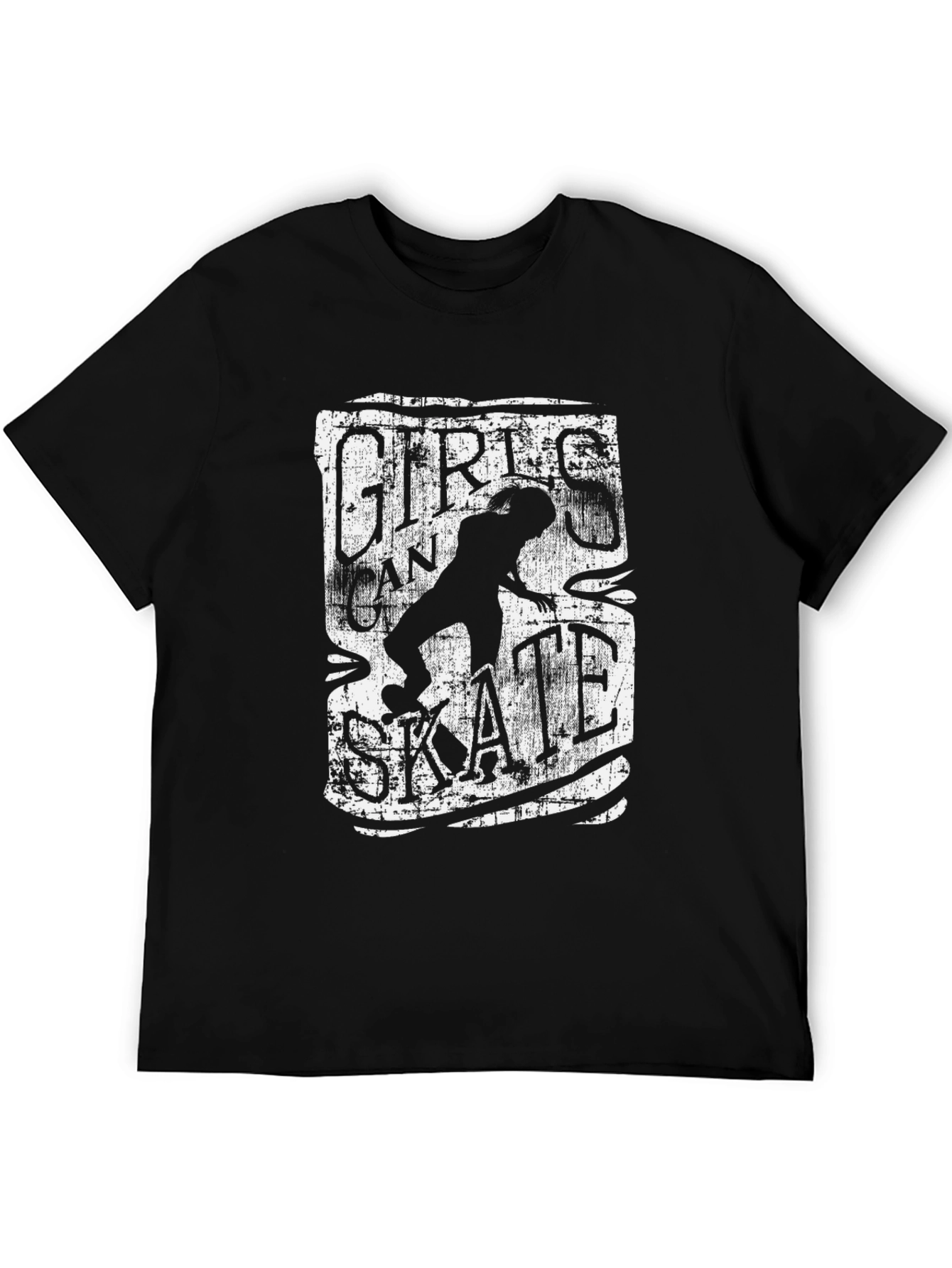 Girls Can Skate Graphic Tee - Black T-Shirt