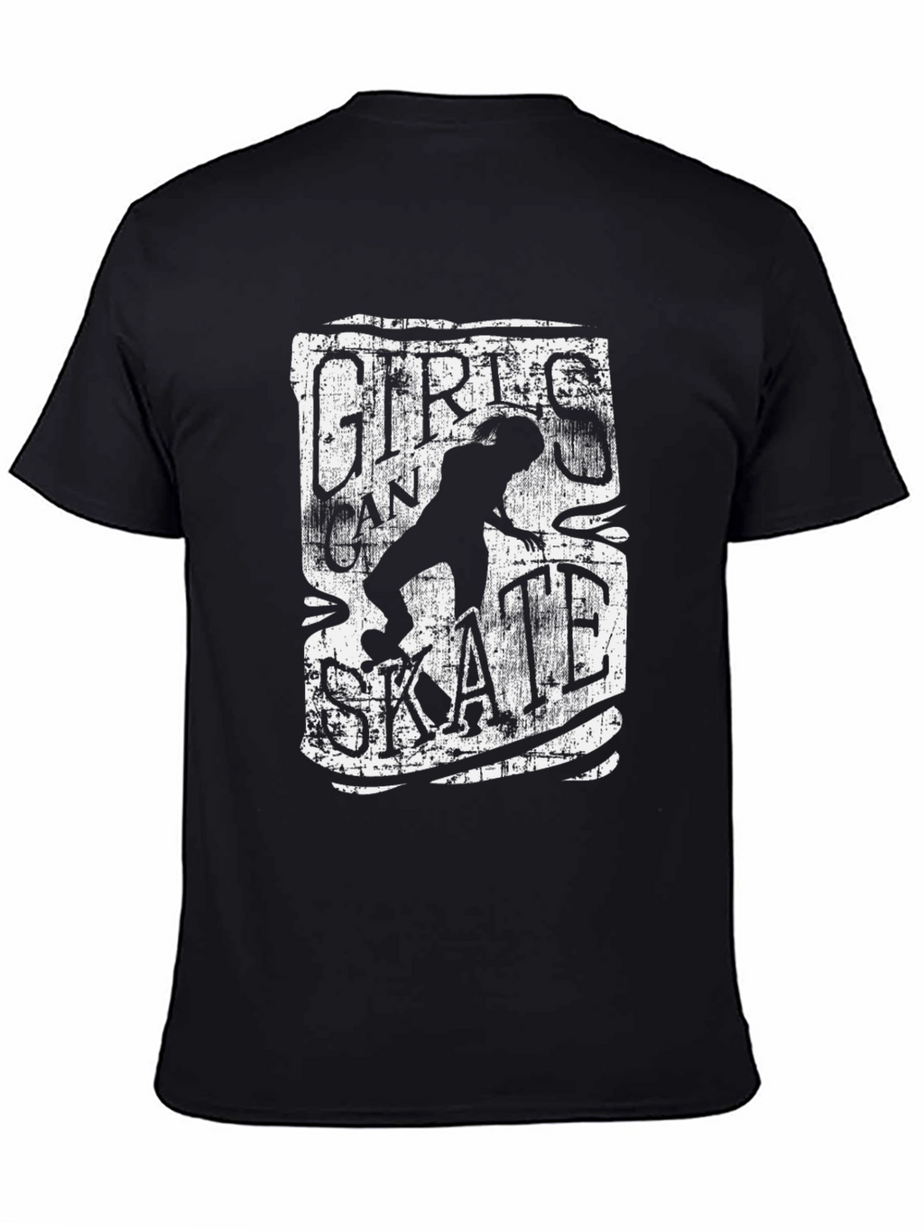 Girls Can Skate Graphic Tee - Black T-Shirt