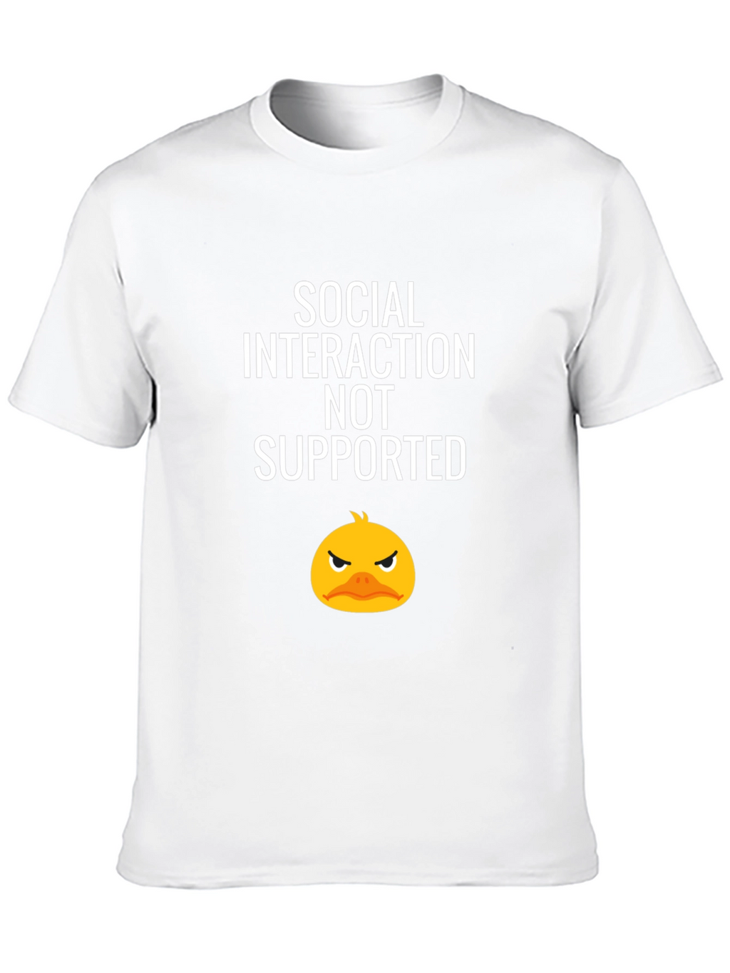 Social Interaction Not Supported Graphic Tee