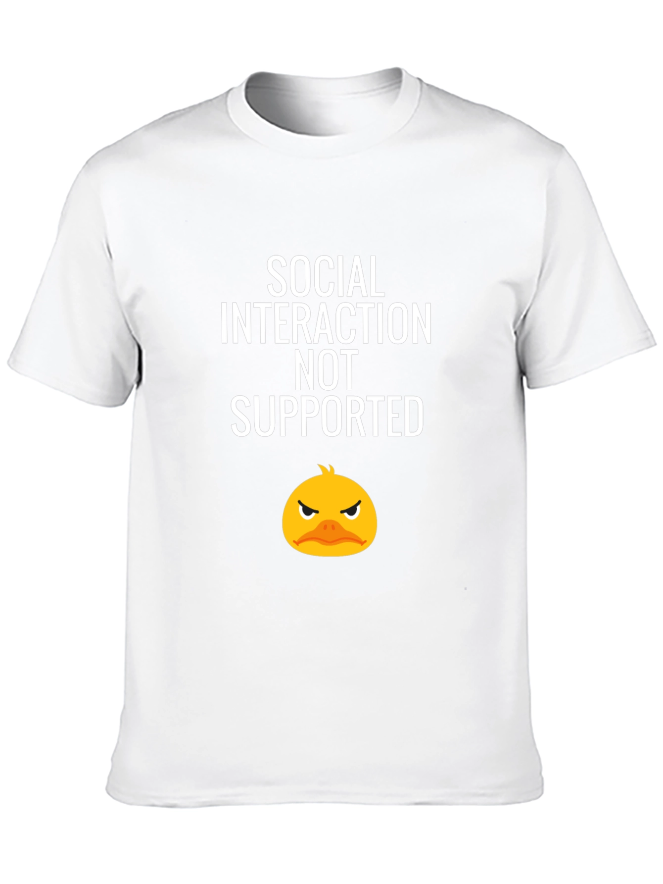 Social Interaction Not Supported Graphic Tee