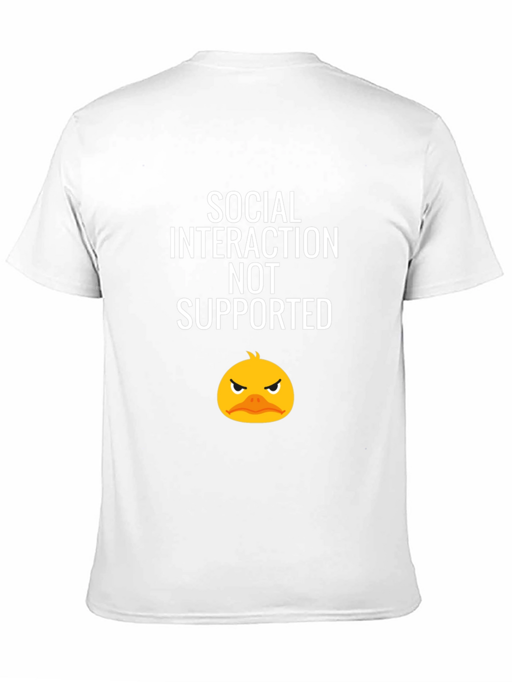 Social Interaction Not Supported Graphic Tee