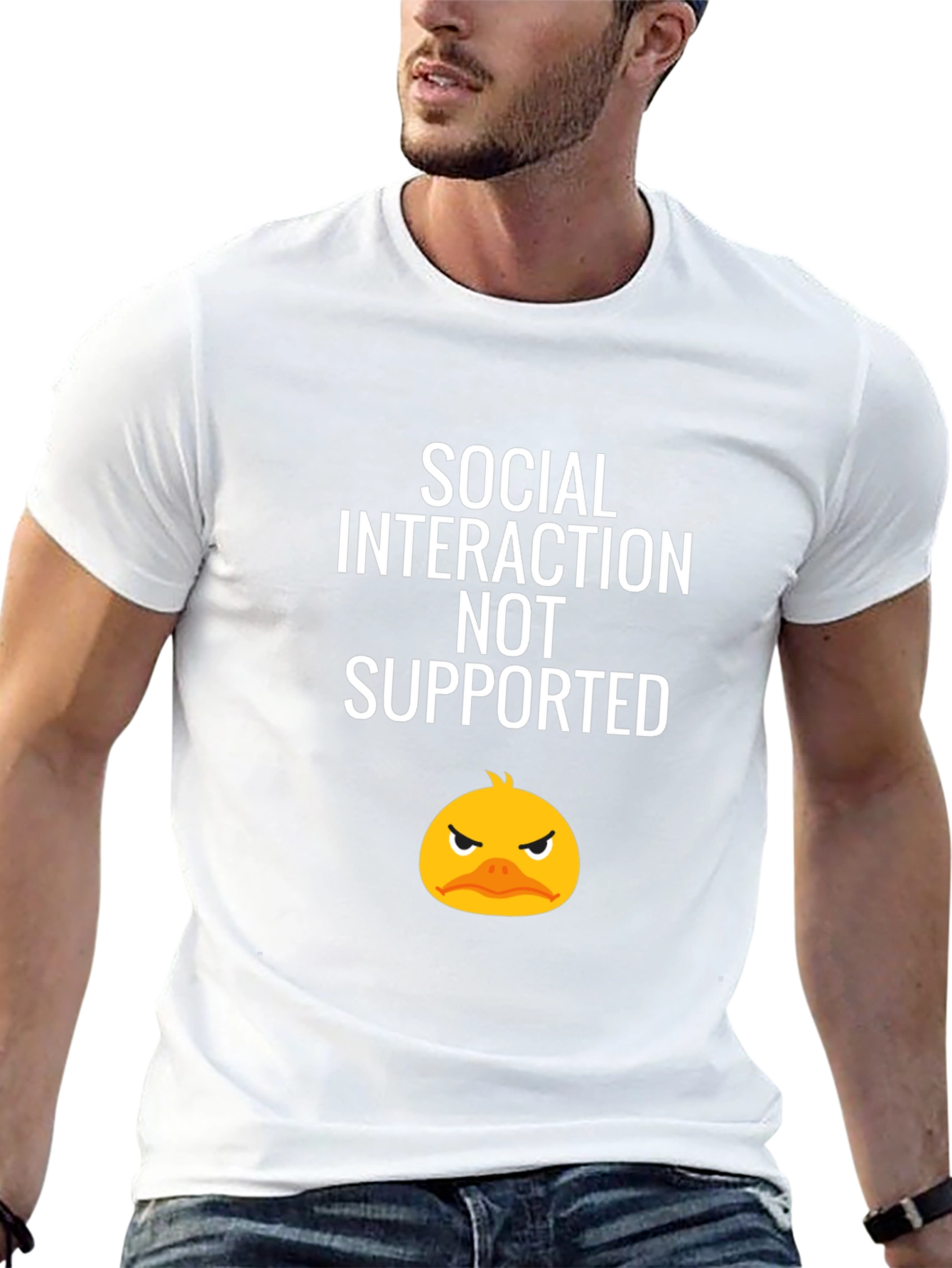 Social Interaction Not Supported Graphic Tee