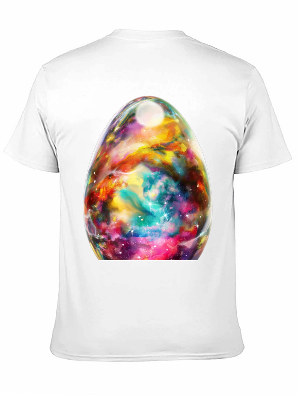 Nebula Egg Graphic Tee - Black Crewneck