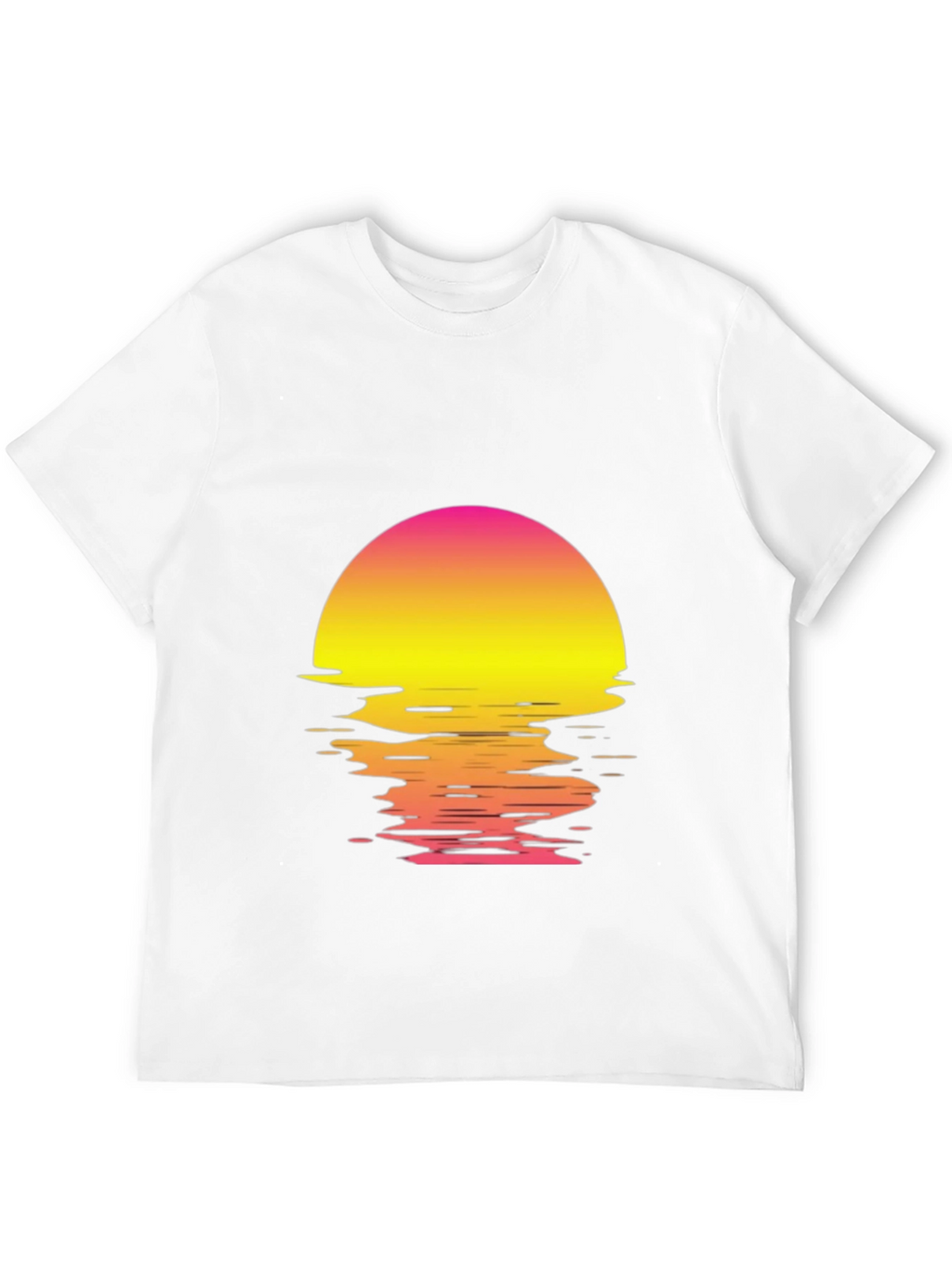 Retro Sunset Graphic T-Shirt - Black