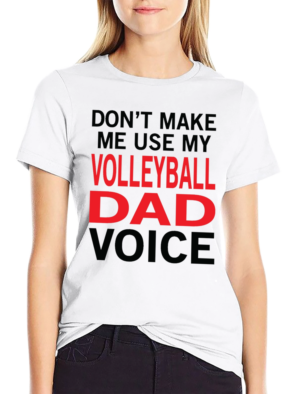 Volleyball Dad Voice T-Shirt - Funny Gift!