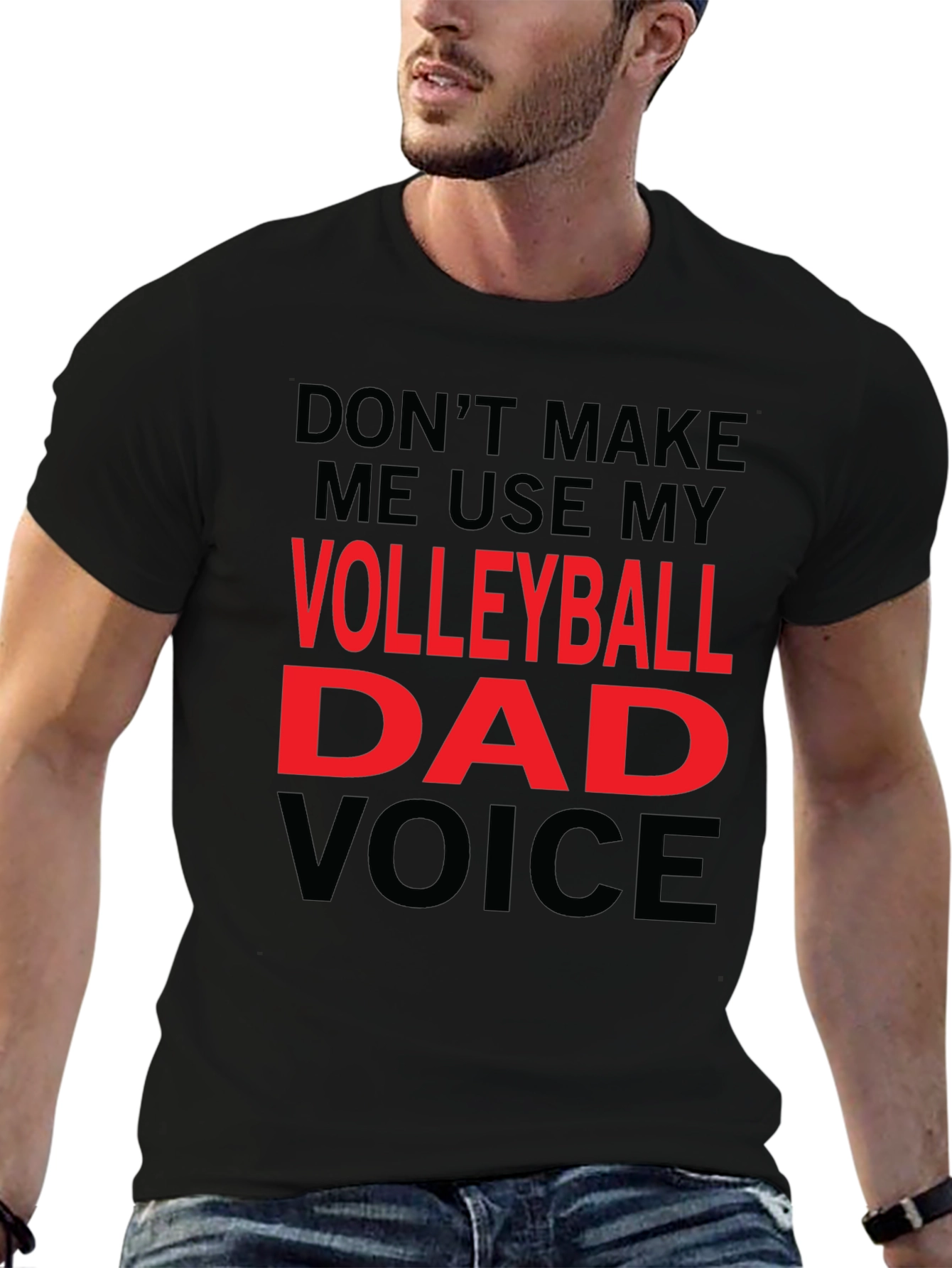 Volleyball Dad Voice T-Shirt - Funny Gift!