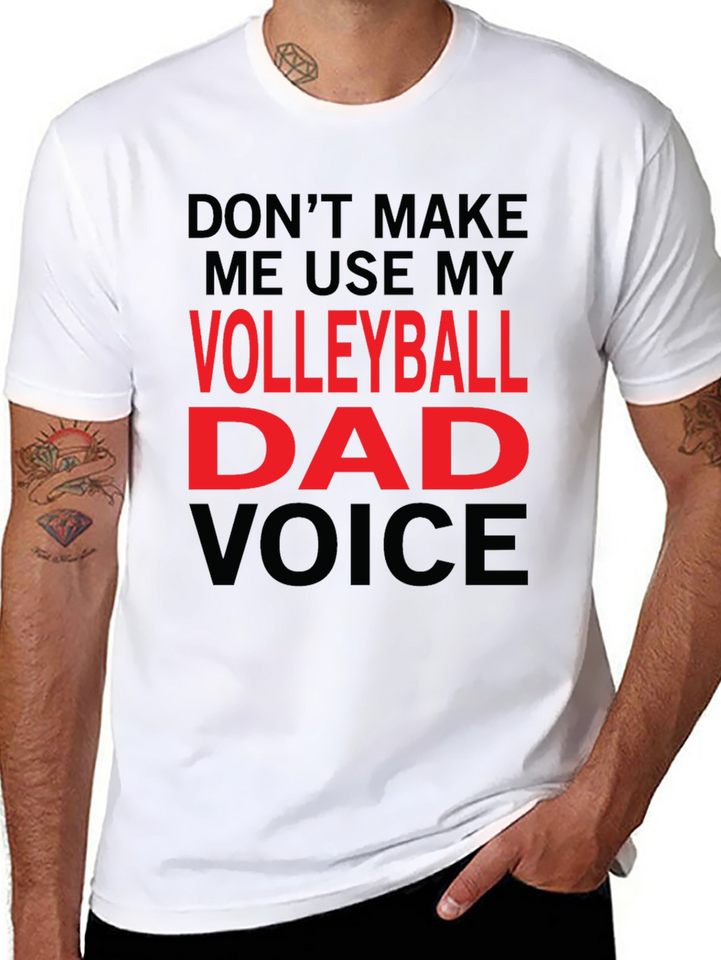 Volleyball Dad Voice T-Shirt - Funny Gift!