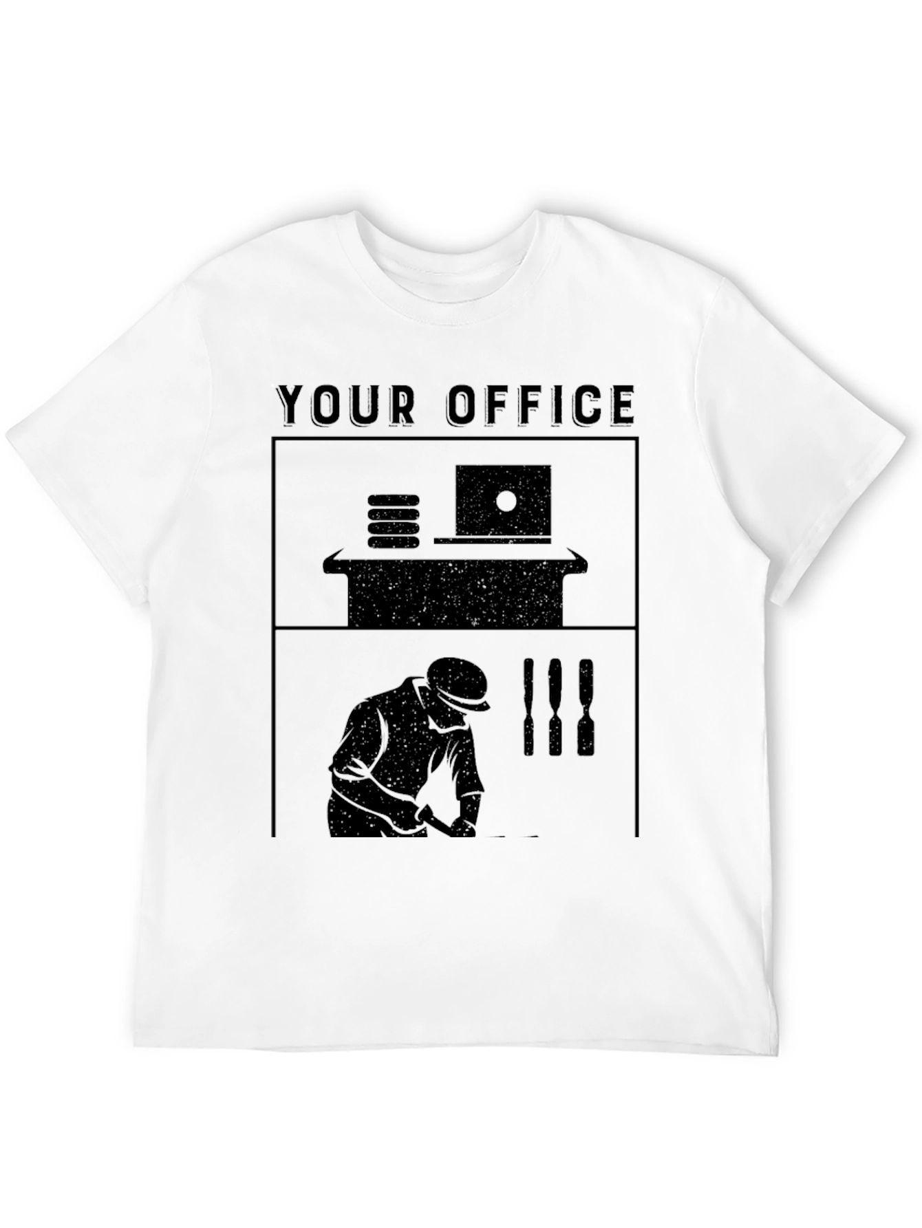 Your Office Black Graphic T-Shirt