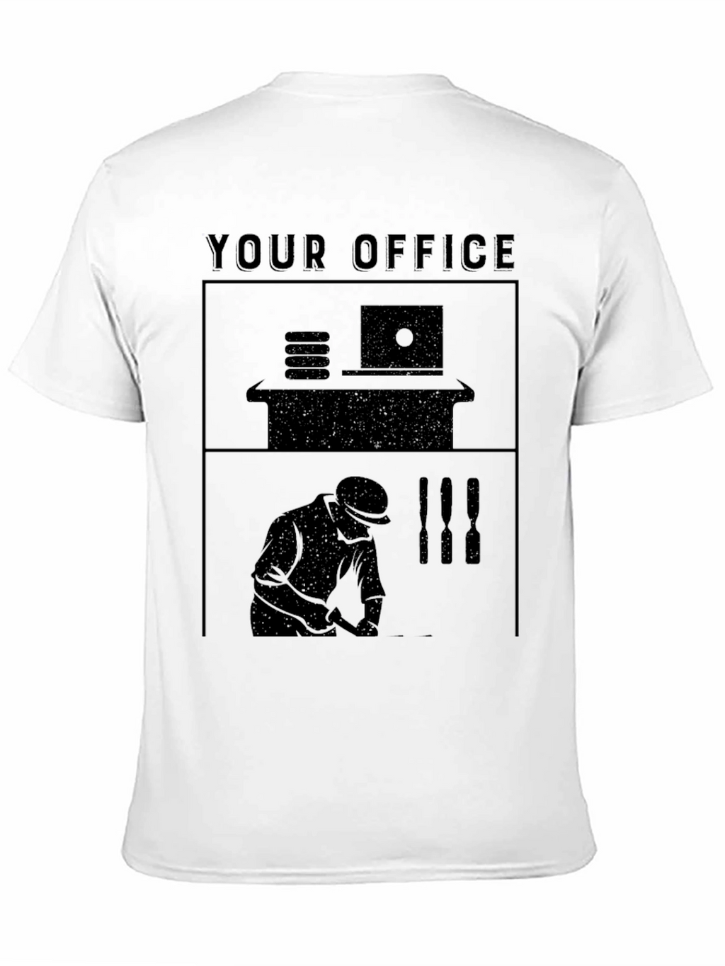 Your Office Black Graphic T-Shirt