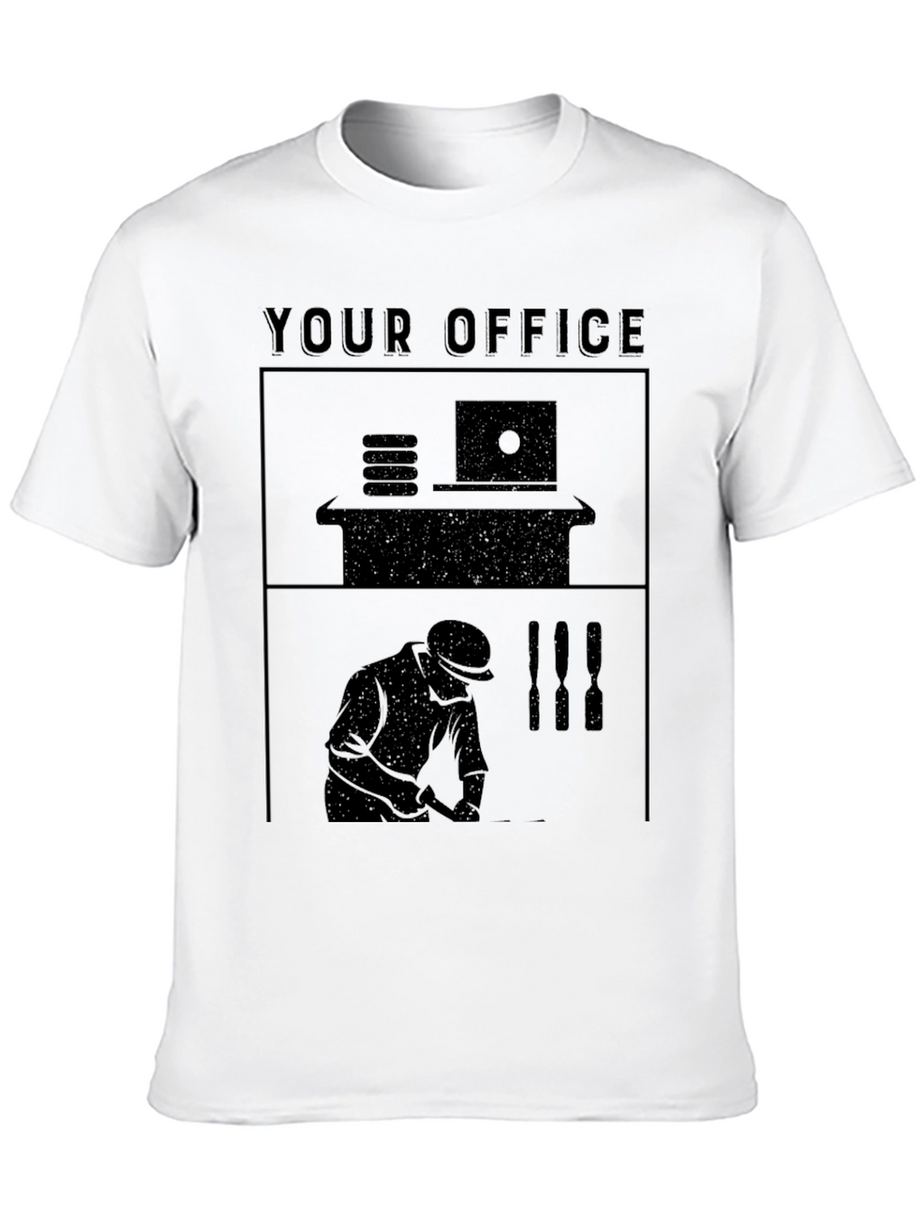 Your Office Black Graphic T-Shirt