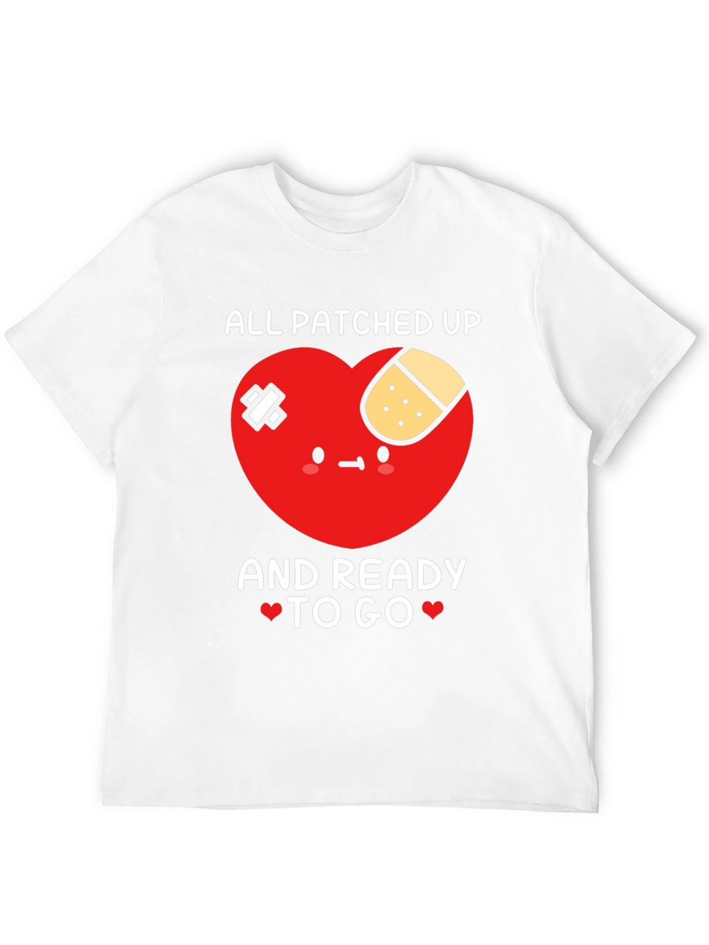 Patched Up Heart Graphic T-Shirt - Ready to Go!