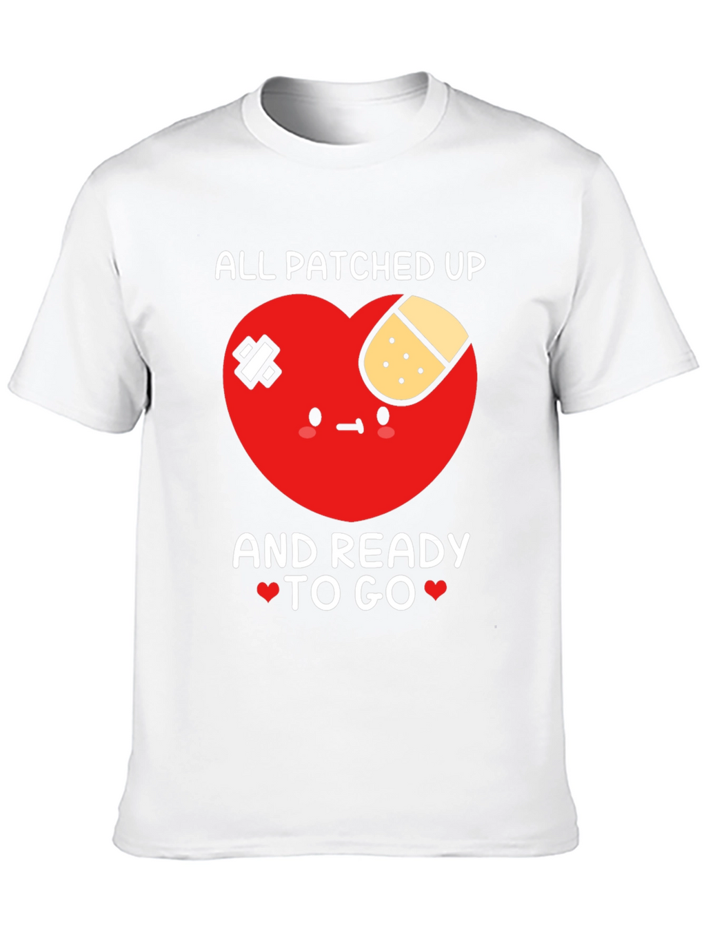 Patched Up Heart Graphic T-Shirt - Ready to Go!