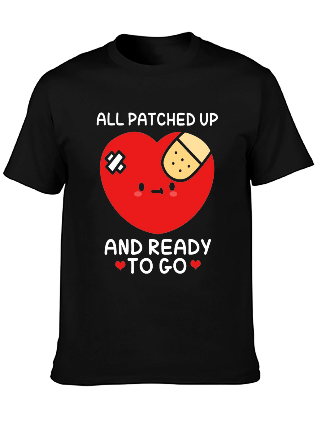 Patched Up Heart Graphic T-Shirt - Ready to Go!