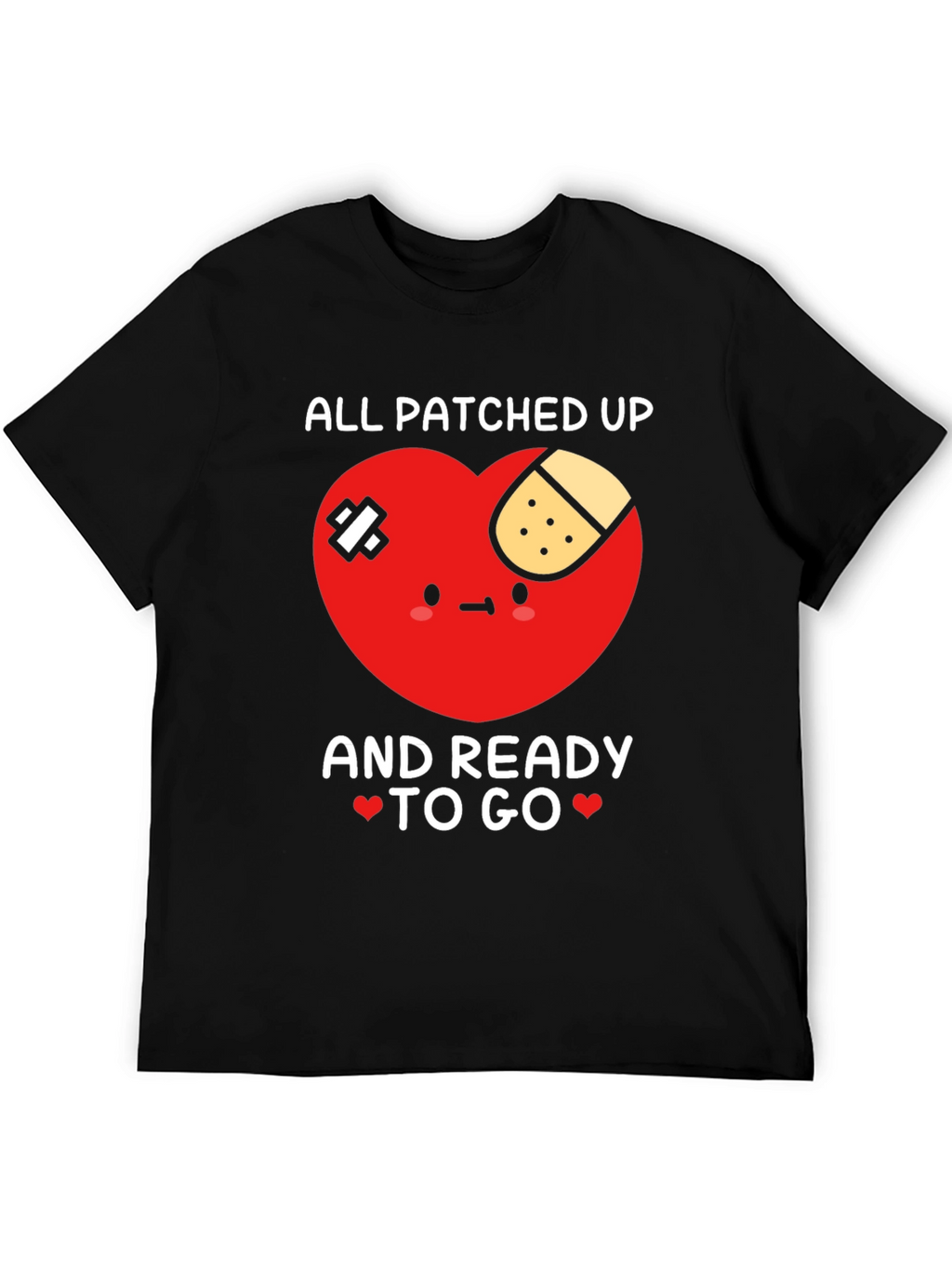 Patched Up Heart Graphic T-Shirt - Ready to Go!