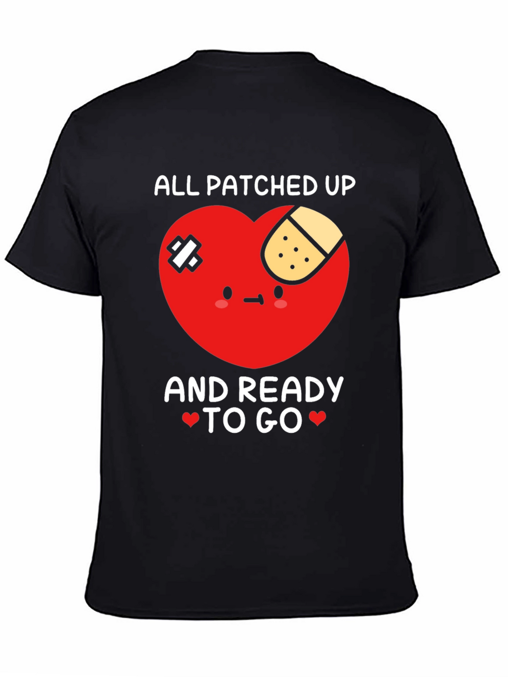 Patched Up Heart Graphic T-Shirt - Ready to Go!
