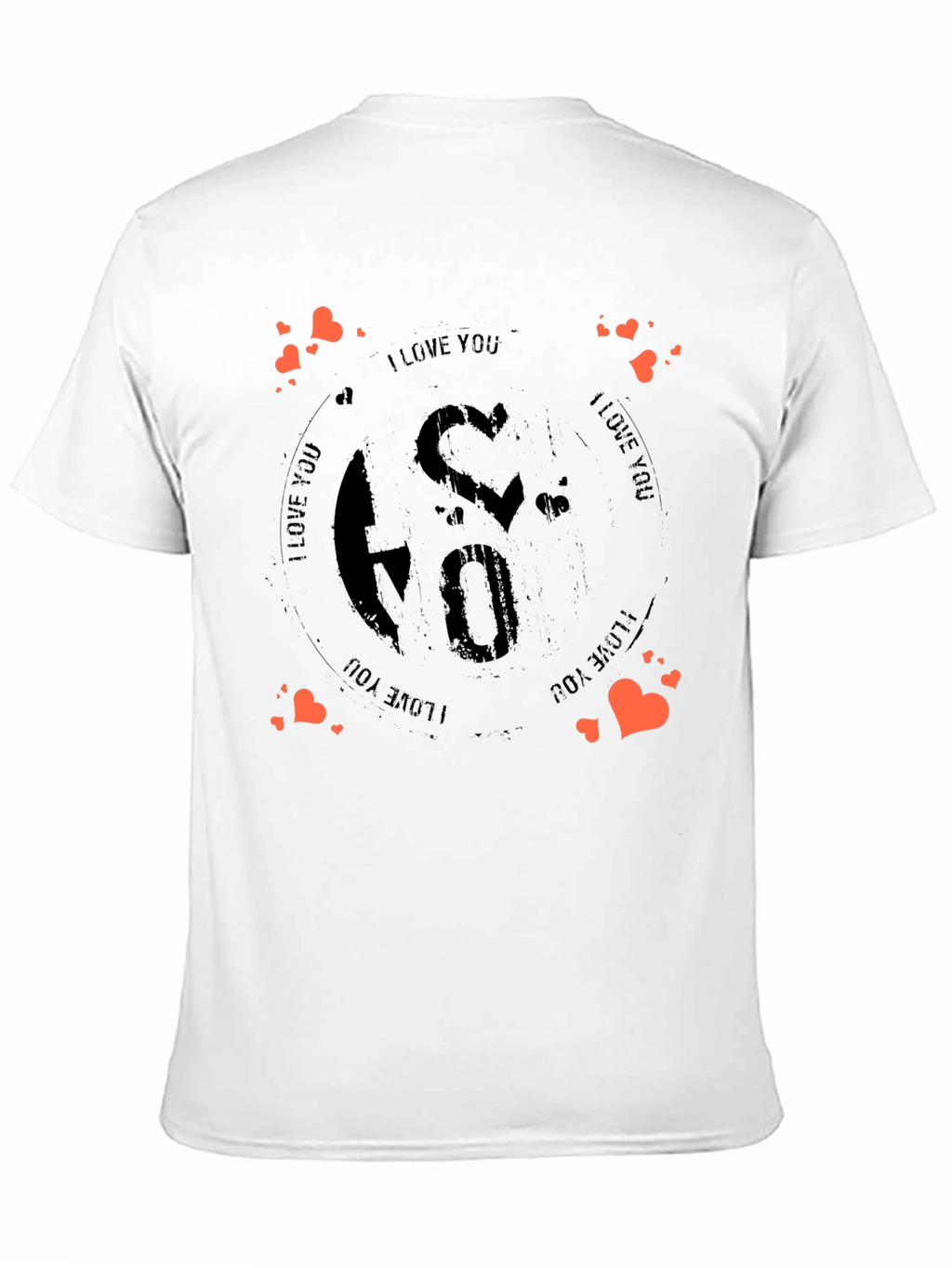 I Love You Graphic Tee - Black