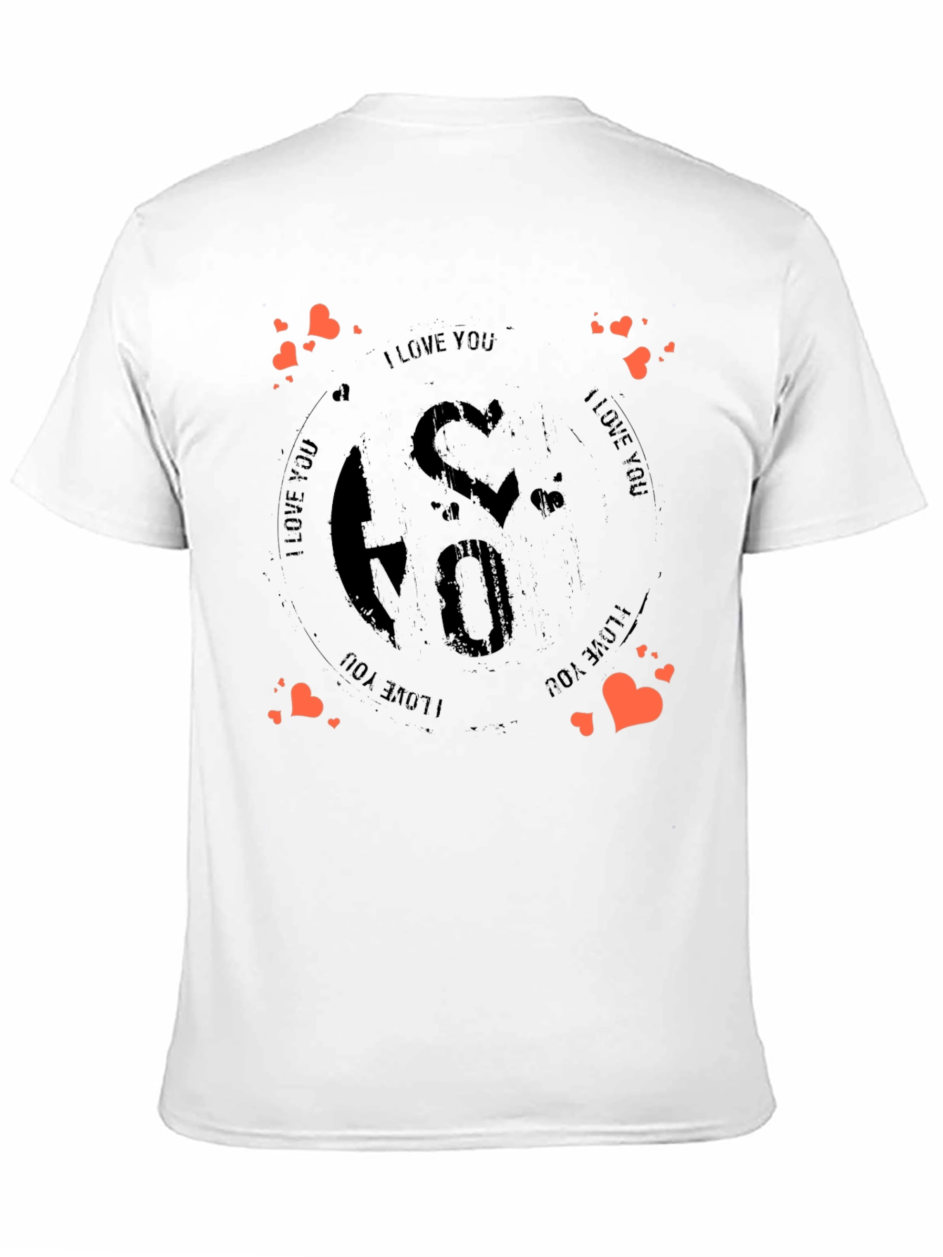 I Love You Graphic Tee - Black