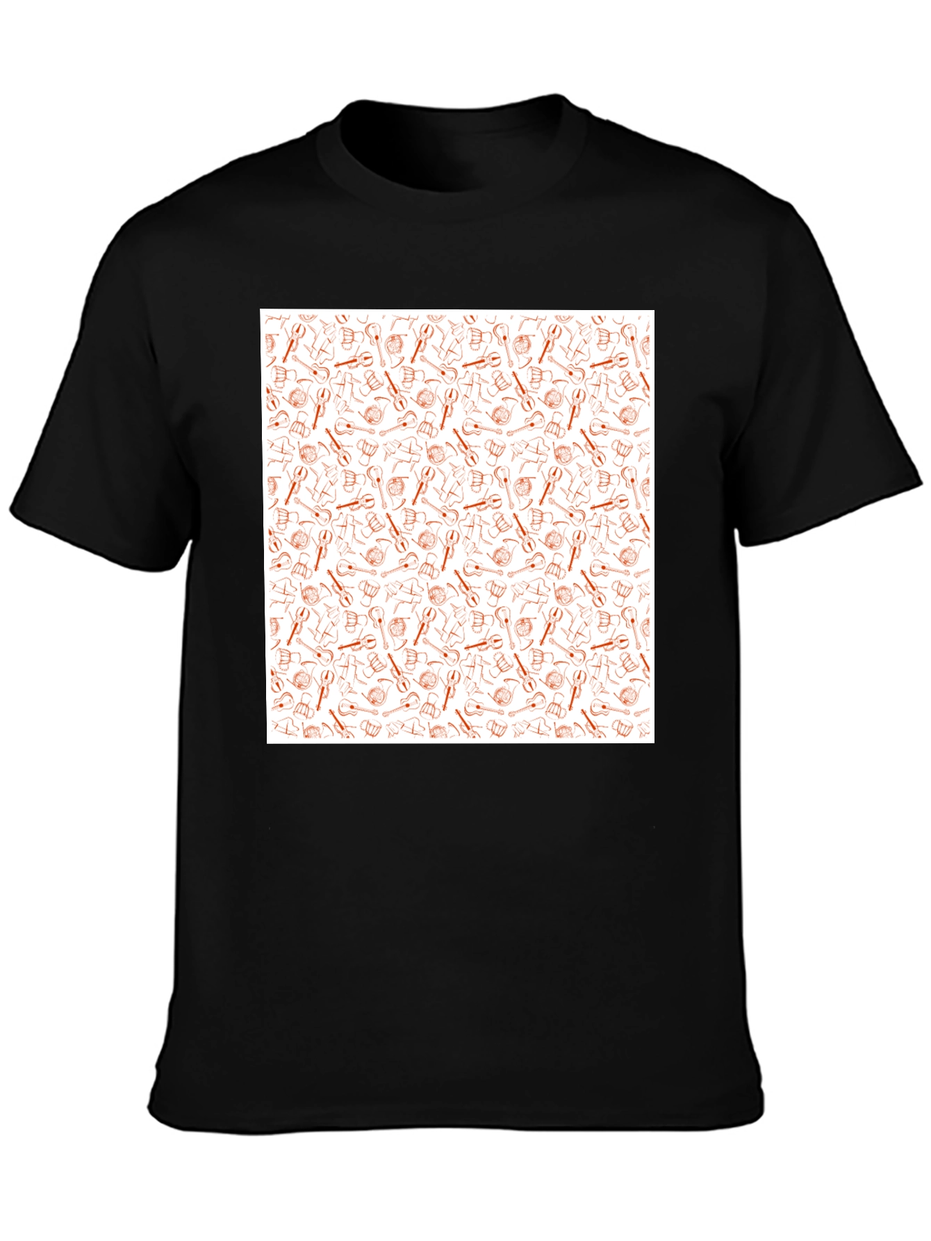 Tool Pattern Tee - Black