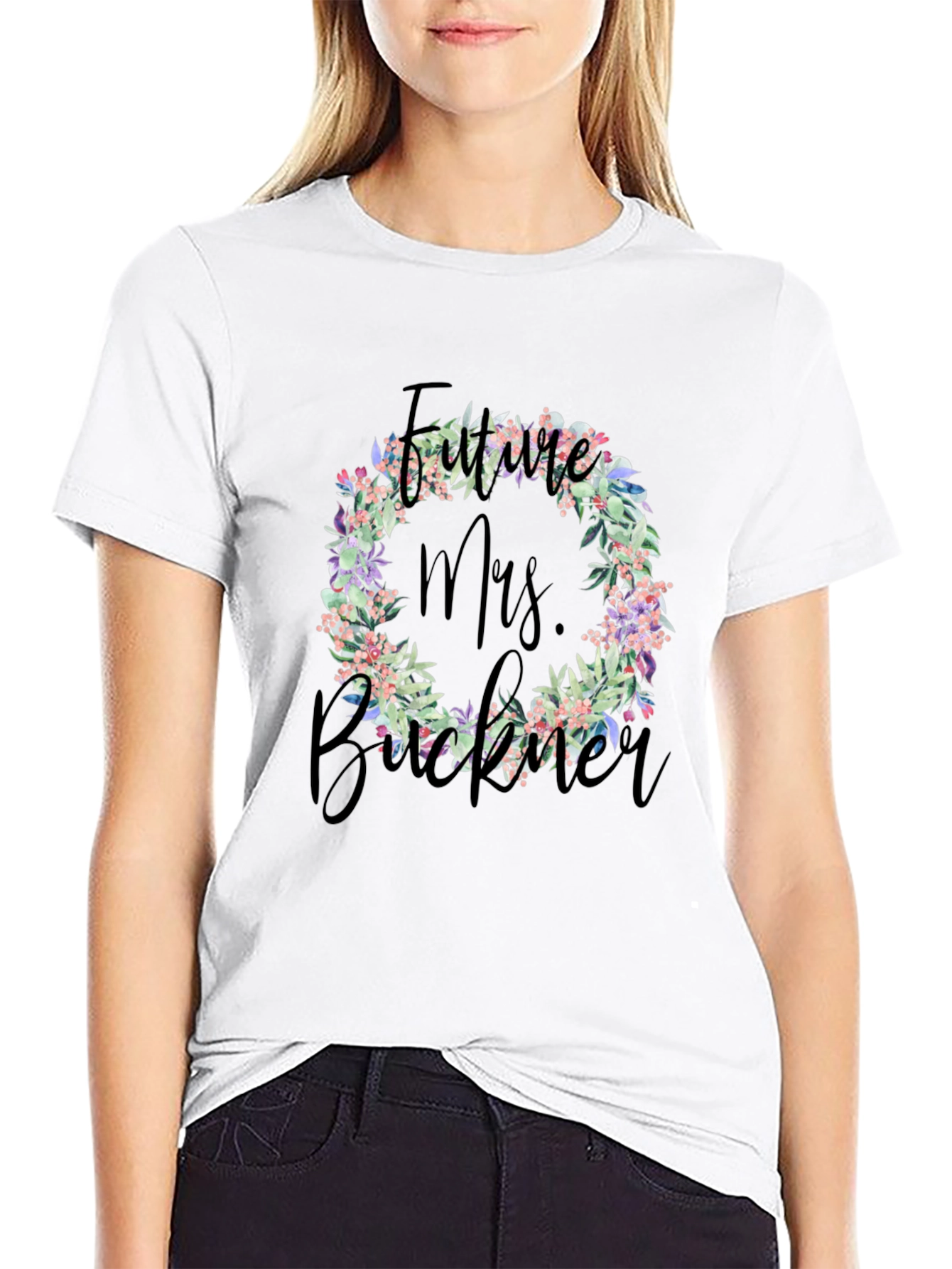 Future Mrs. Buckner Floral T-Shirt