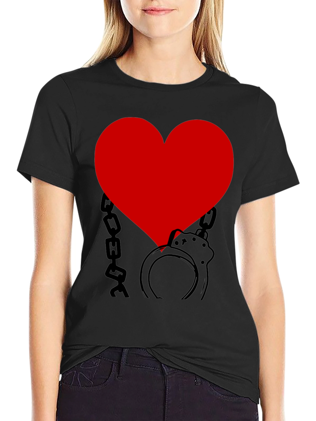 Heart Handcuffs Graphic Tee