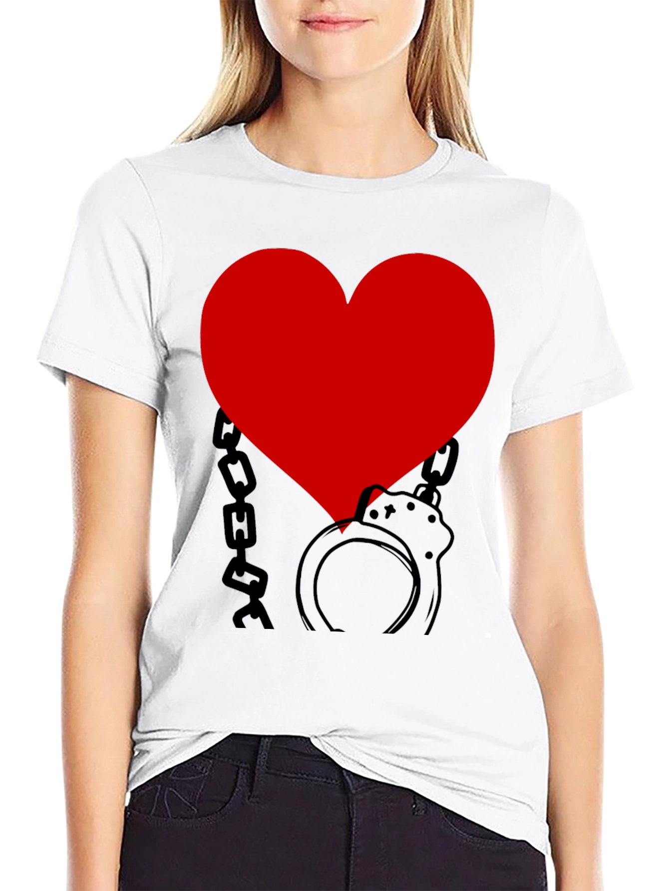 Heart Handcuffs Graphic Tee