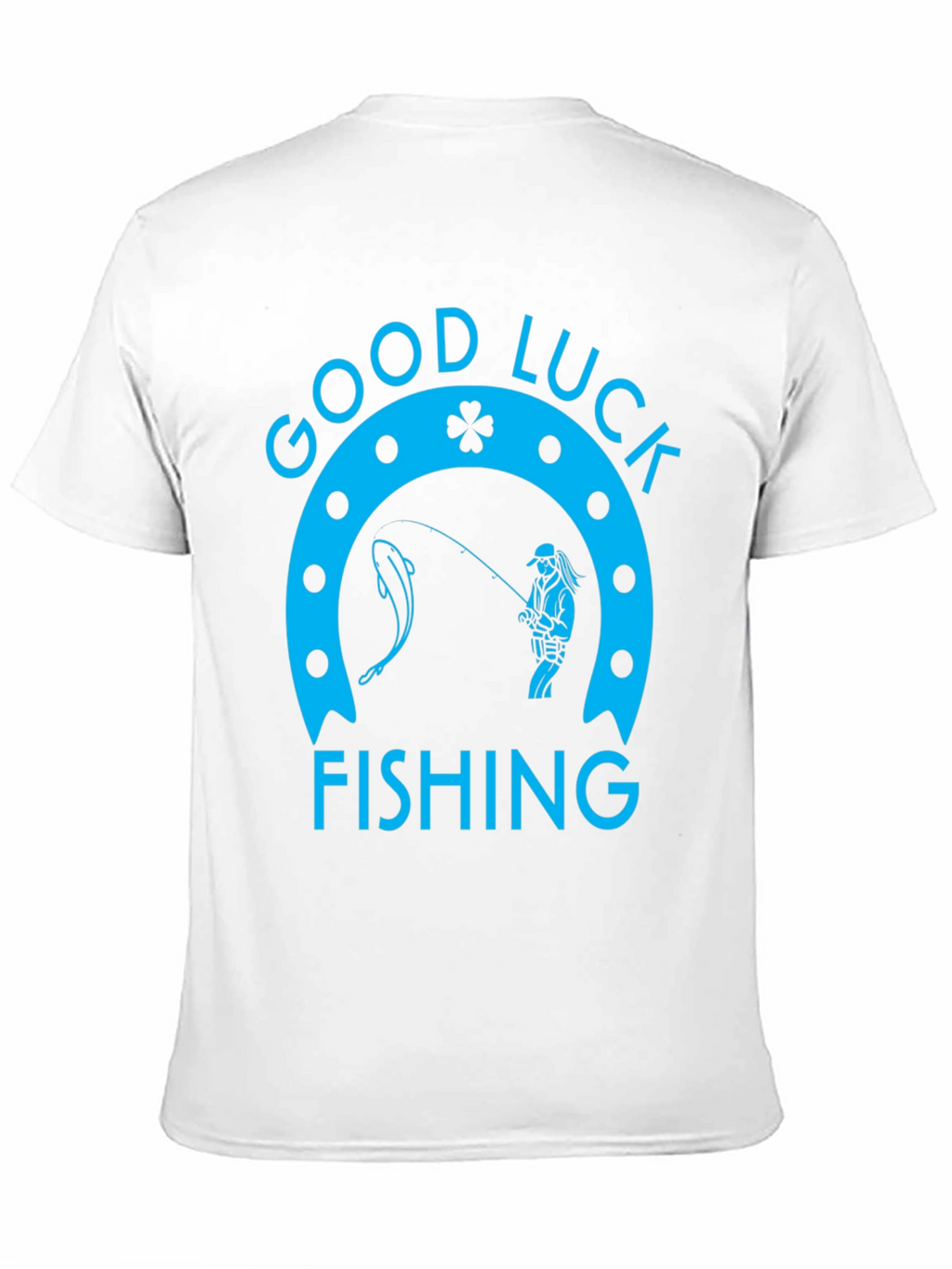 Good Luck Fishing Graphic Tee - Black