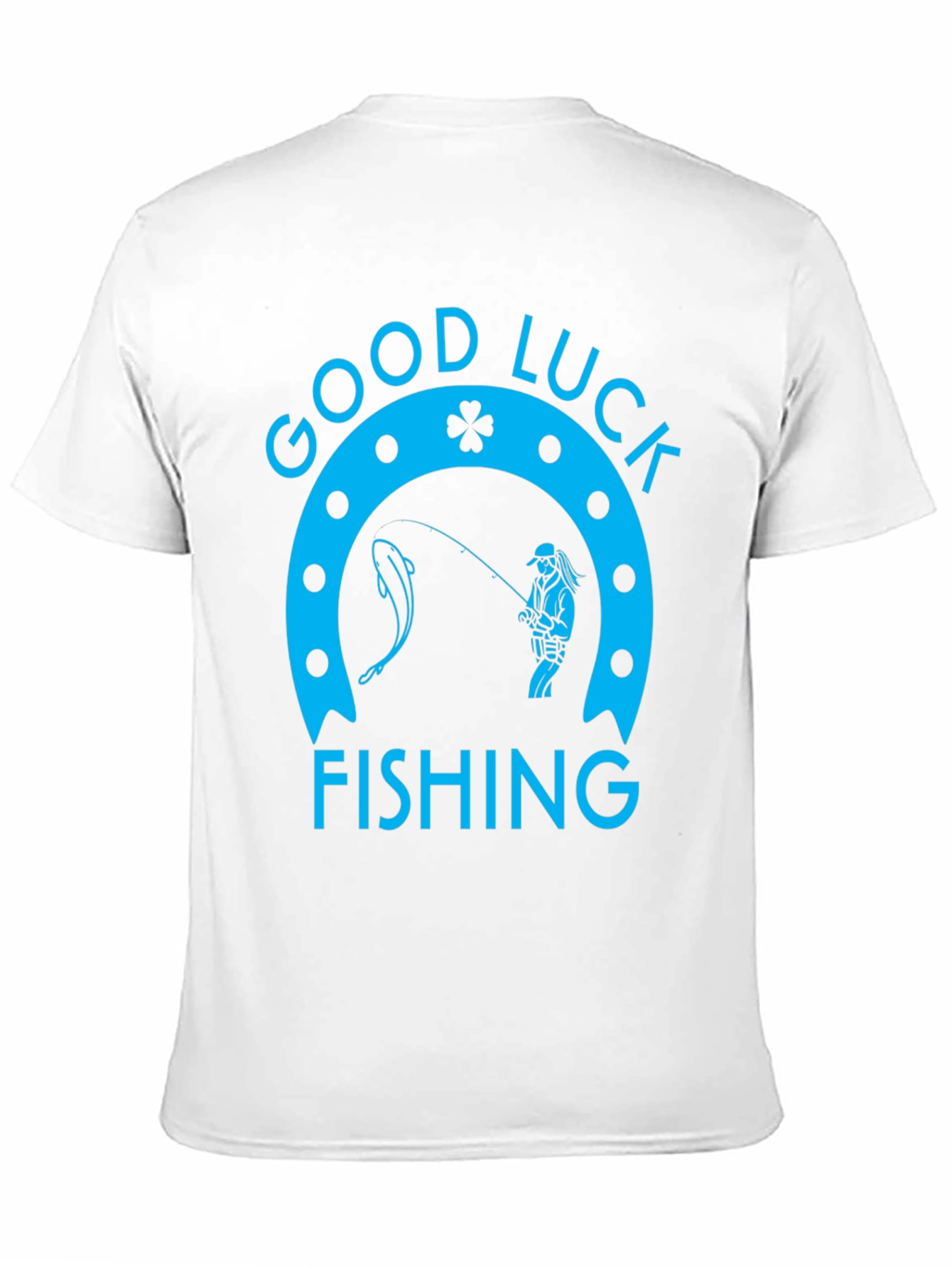 Good Luck Fishing Graphic Tee - Black