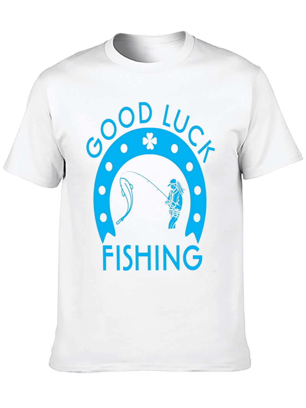 Good Luck Fishing Graphic Tee - Black
