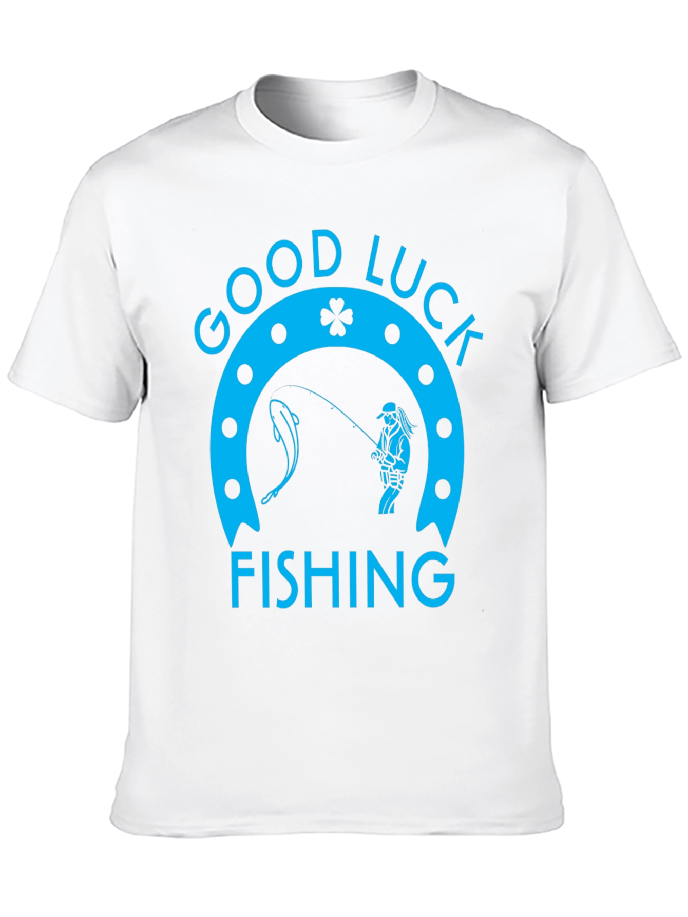 Good Luck Fishing Graphic Tee - Black