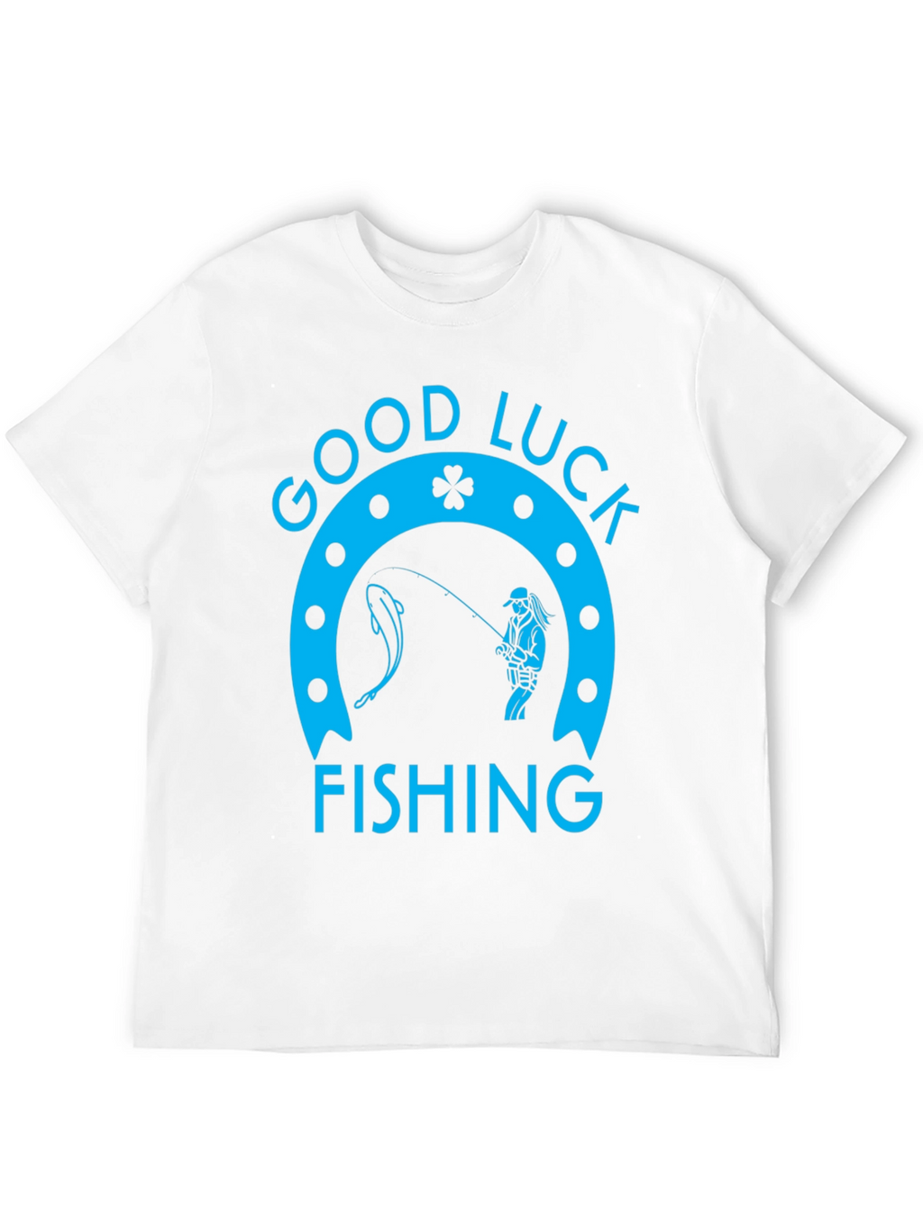 Good Luck Fishing Graphic Tee - Black