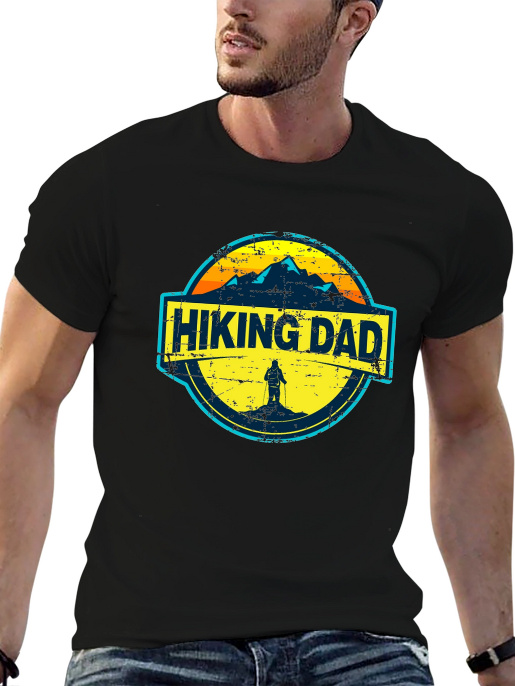 Hiking Dad Graphic Tee - Adventure Ready