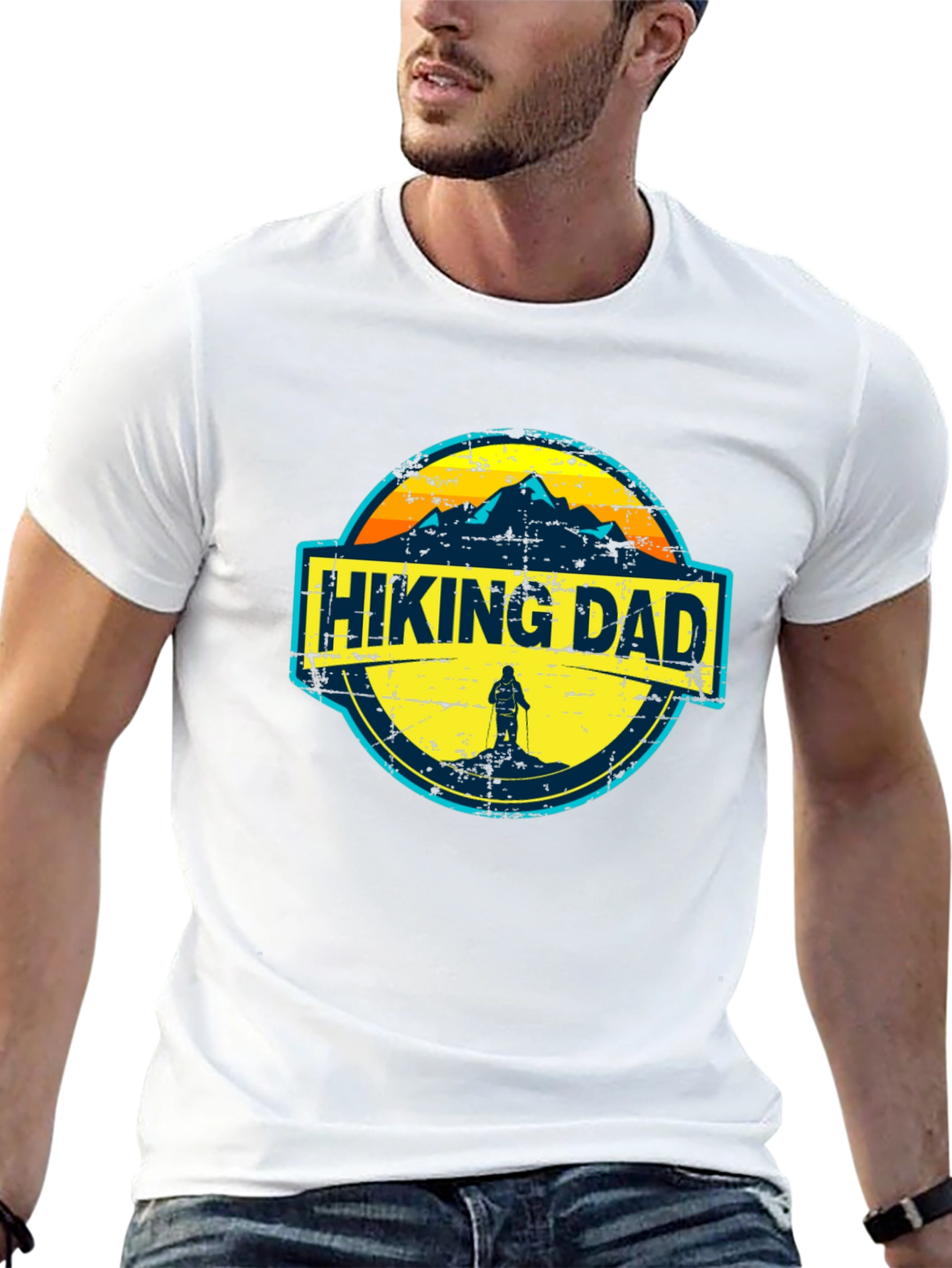 Hiking Dad Graphic Tee - Adventure Ready