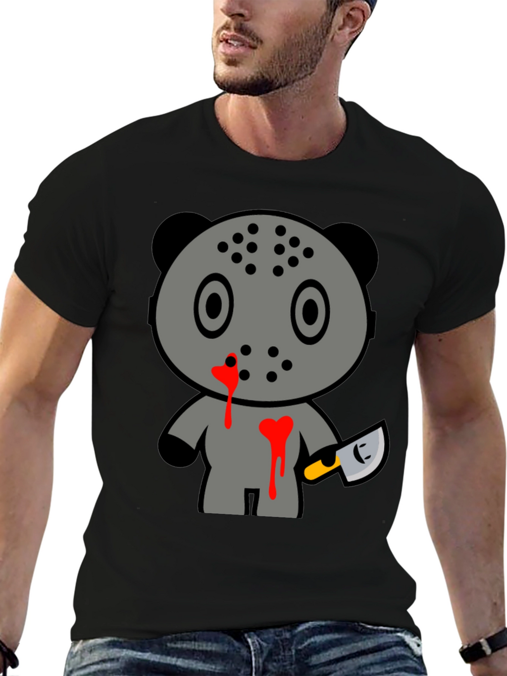 Horror Panda Tee - Friday 13th
