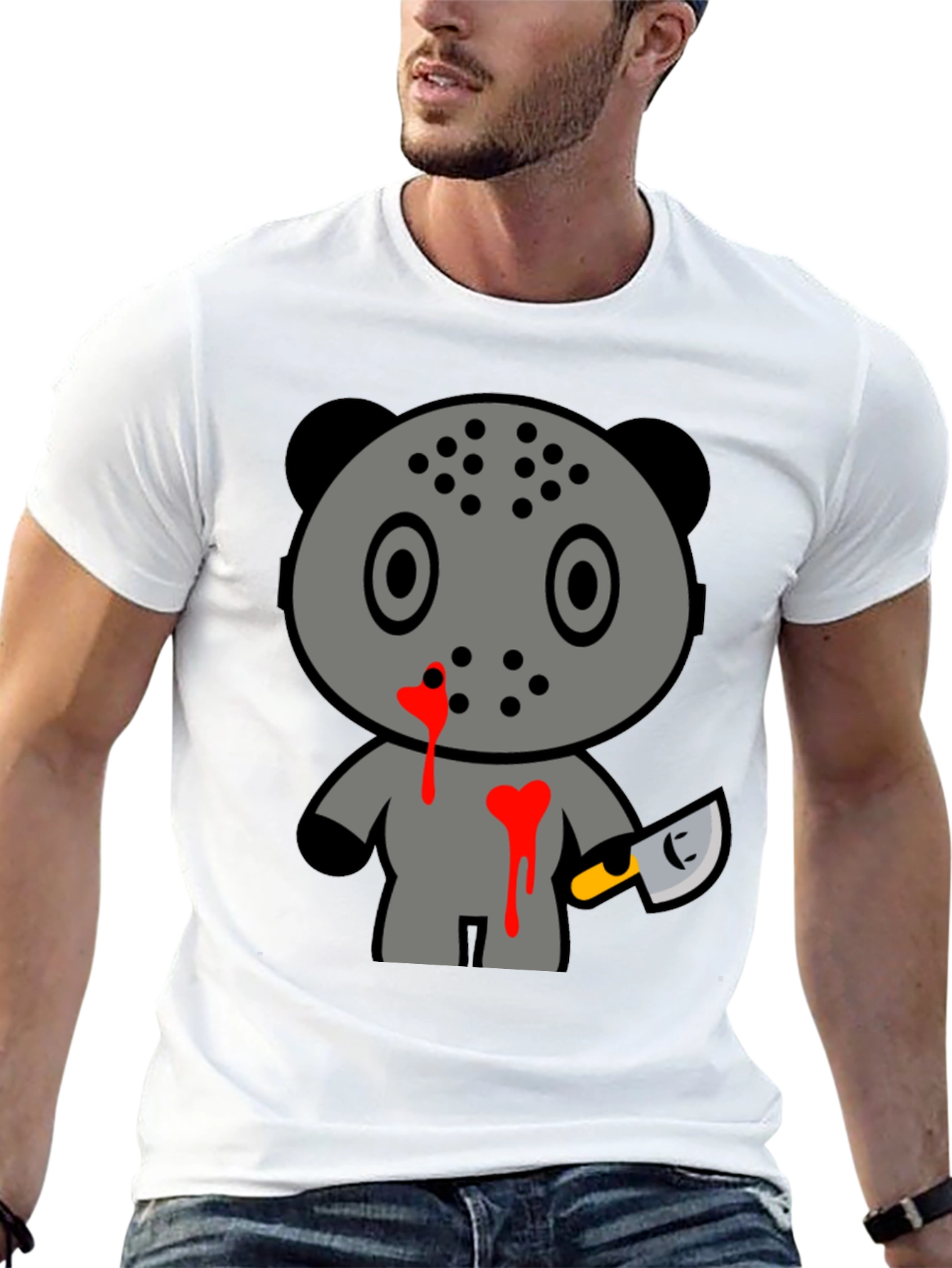 Horror Panda Tee - Friday 13th