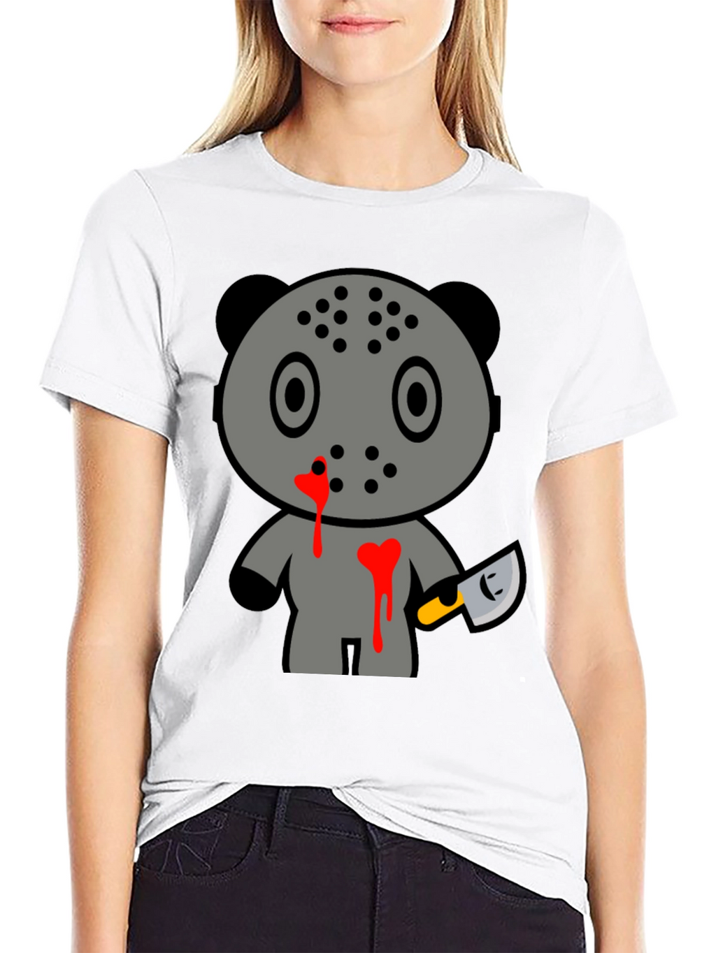 Horror Panda Tee - Friday 13th