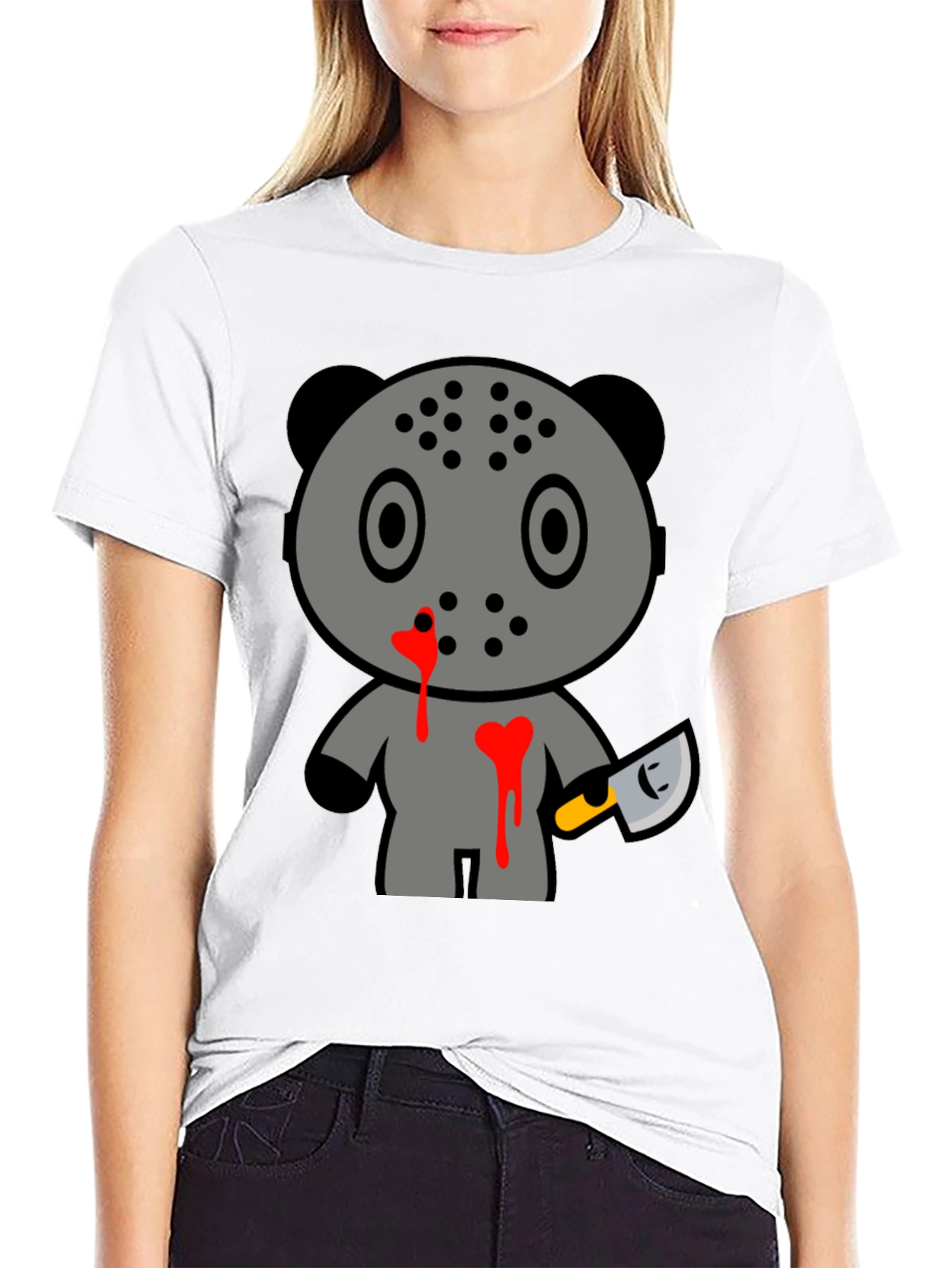 Horror Panda Tee - Friday 13th