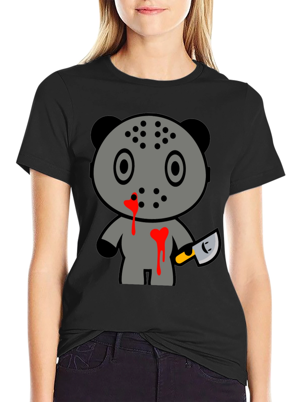 Horror Panda Tee - Friday 13th