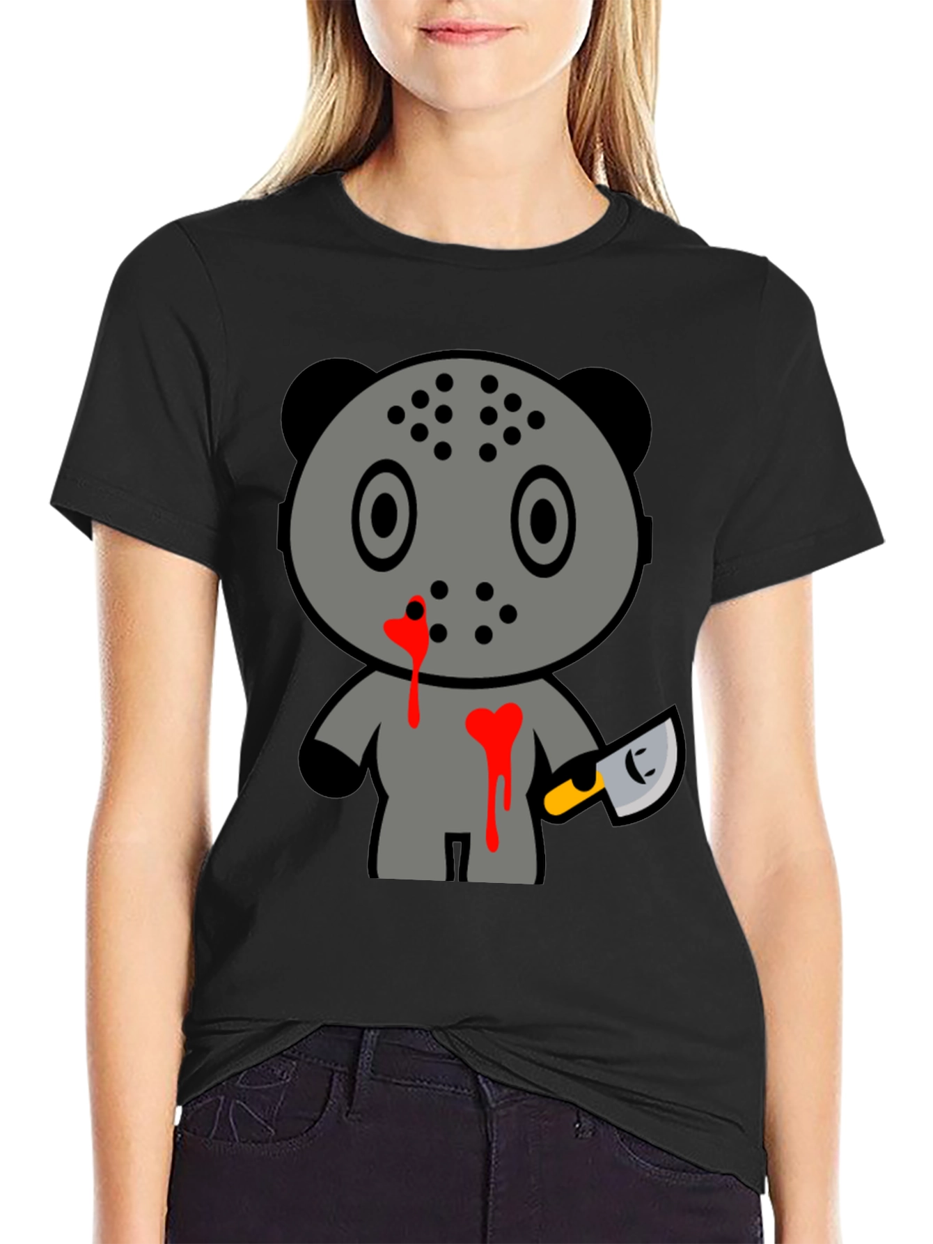 Horror Panda Tee - Friday 13th