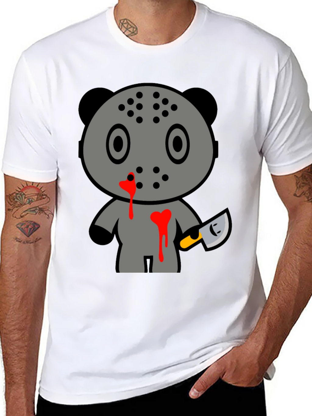 Horror Panda Tee - Friday 13th