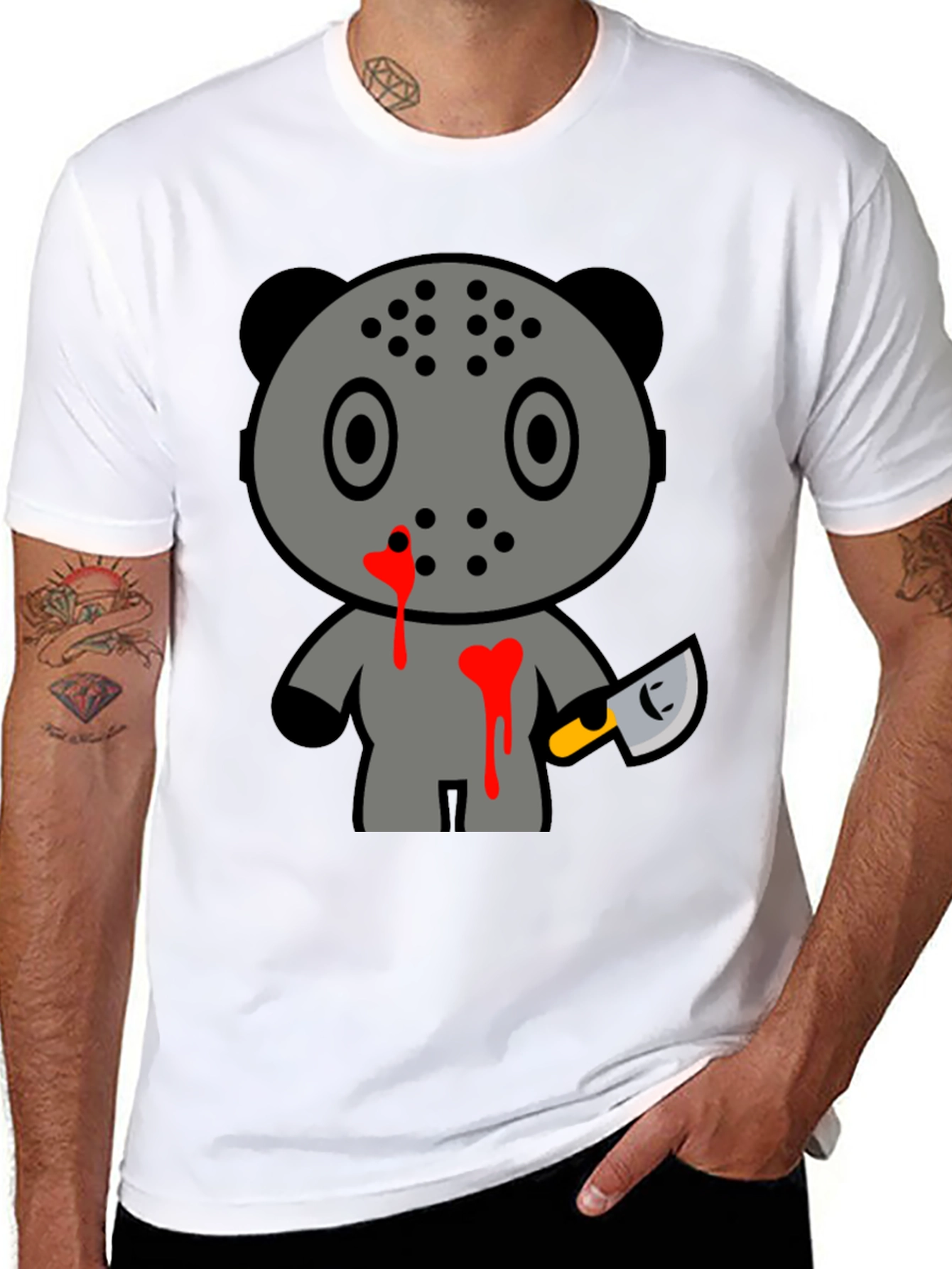 Horror Panda Tee - Friday 13th
