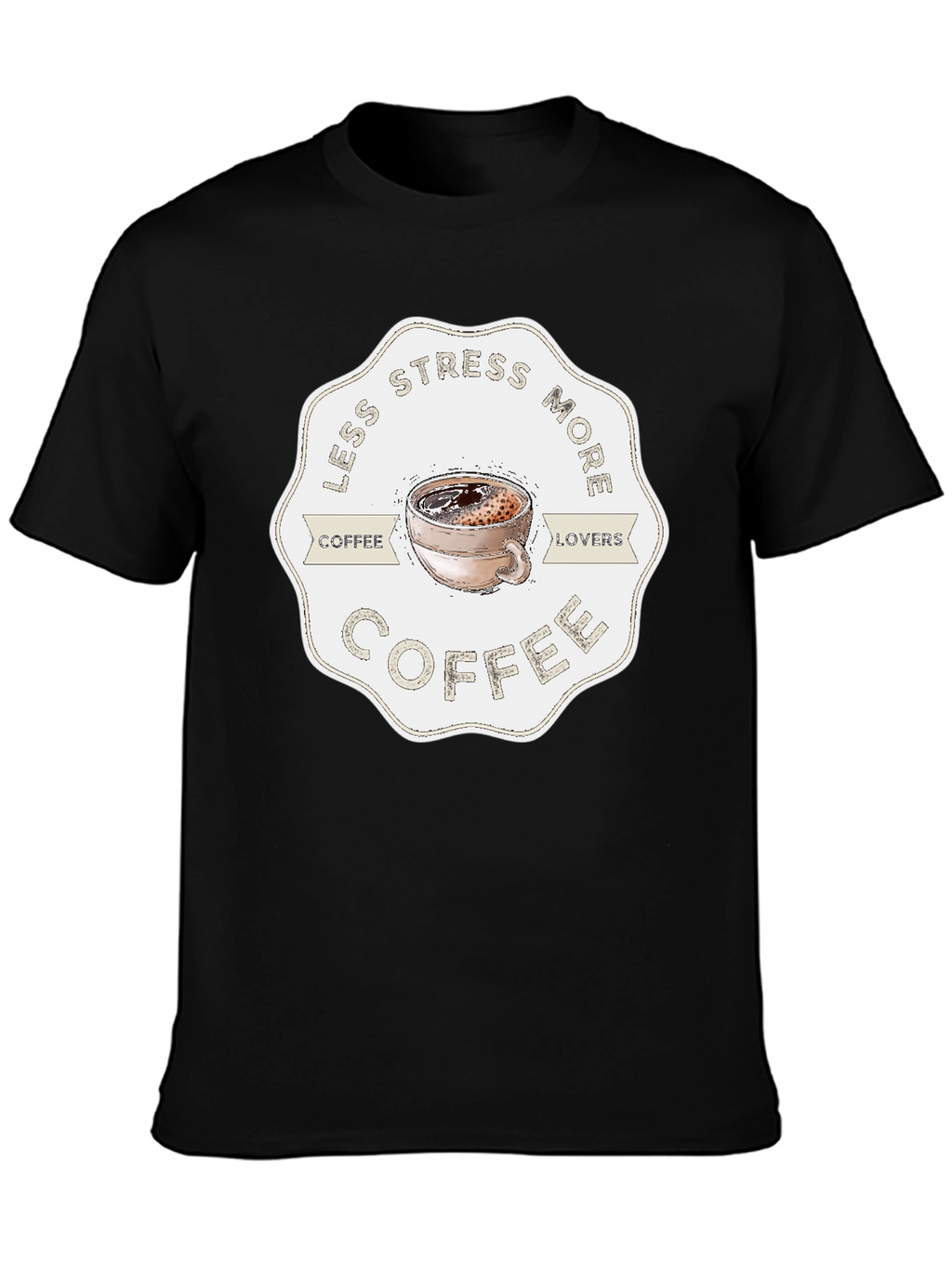 Less Stress More Coffee Graphic Tee