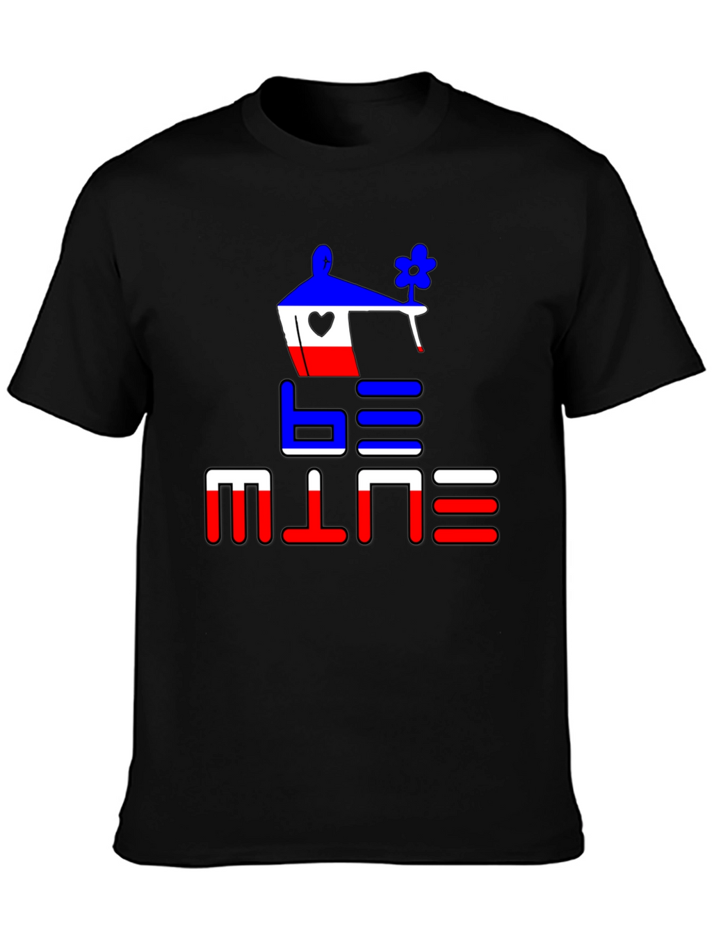 Be Mine Graphic Tee - Black Cotton