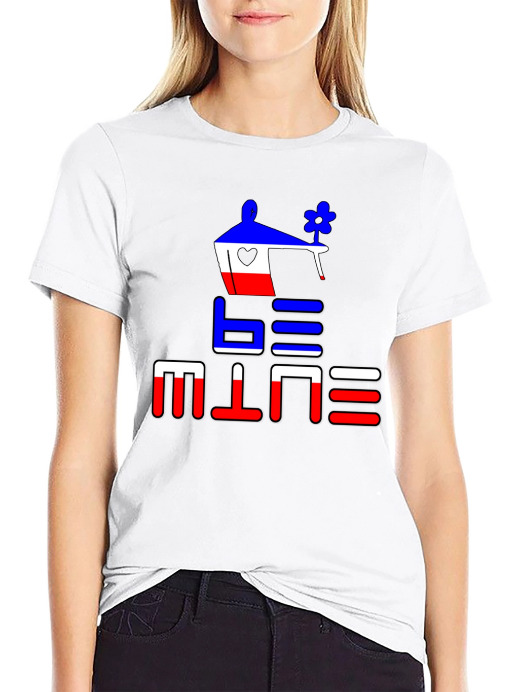 Be Mine Graphic Tee - Black Cotton