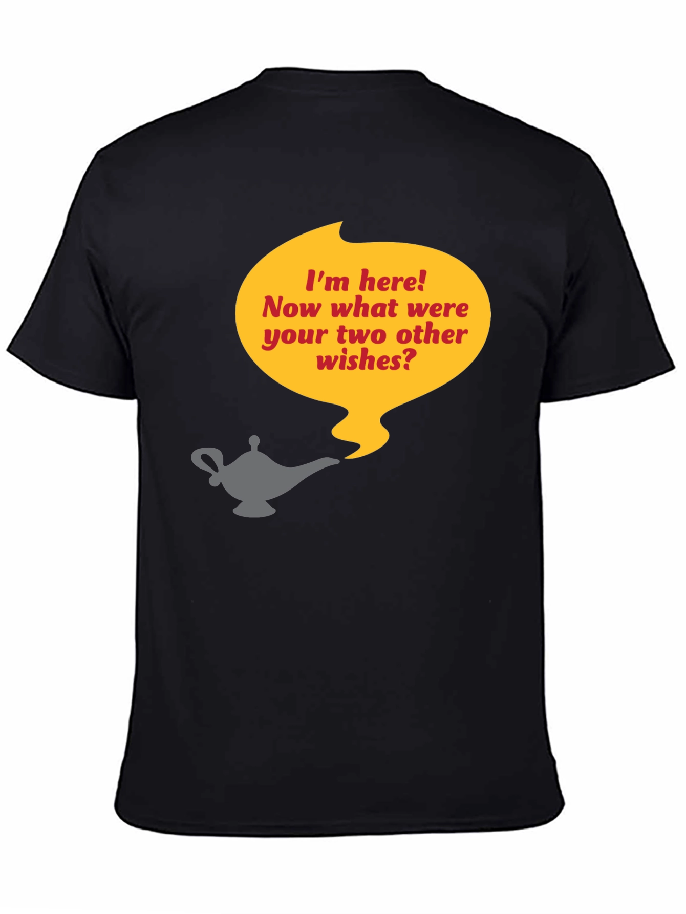 Genie Lamp T-Shirt - Three Wishes Humor Tee