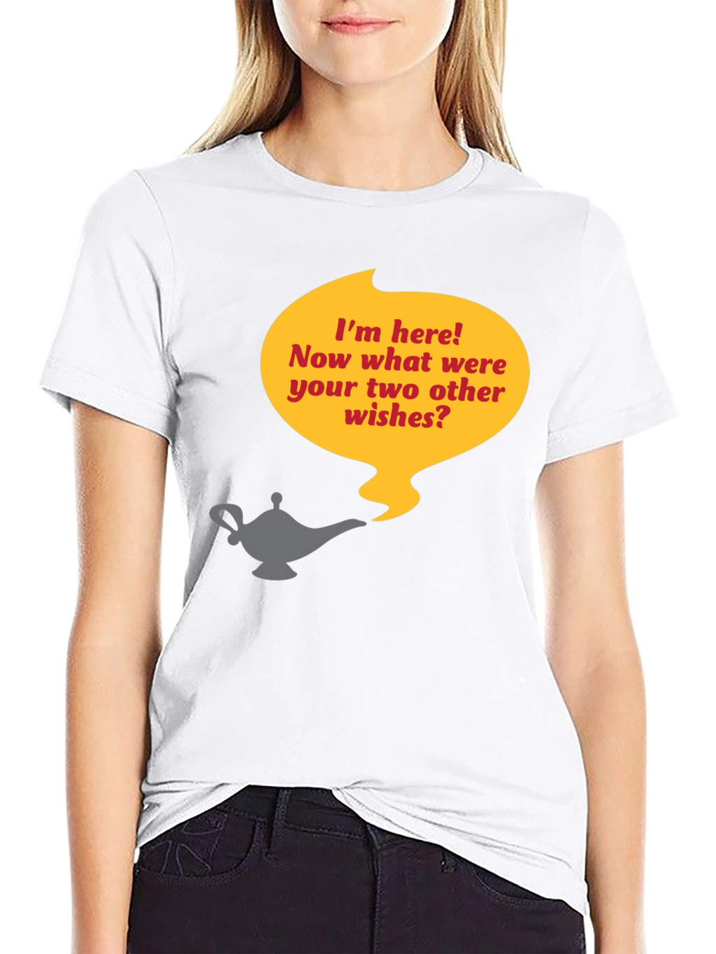 Genie Lamp T-Shirt - Three Wishes Humor Tee