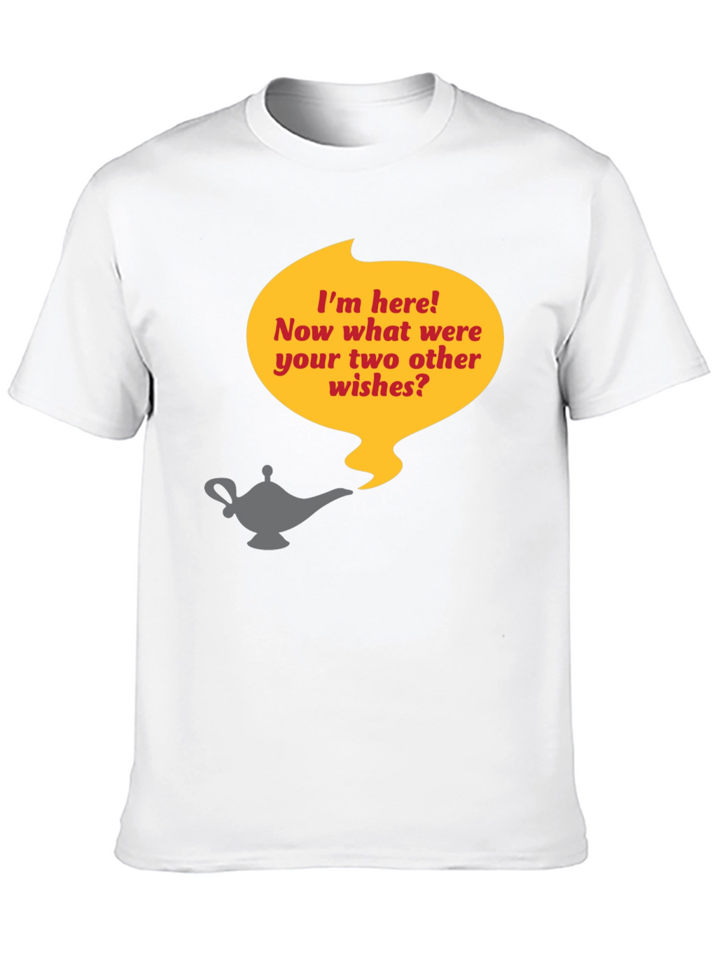 Genie Lamp T-Shirt - Three Wishes Humor Tee