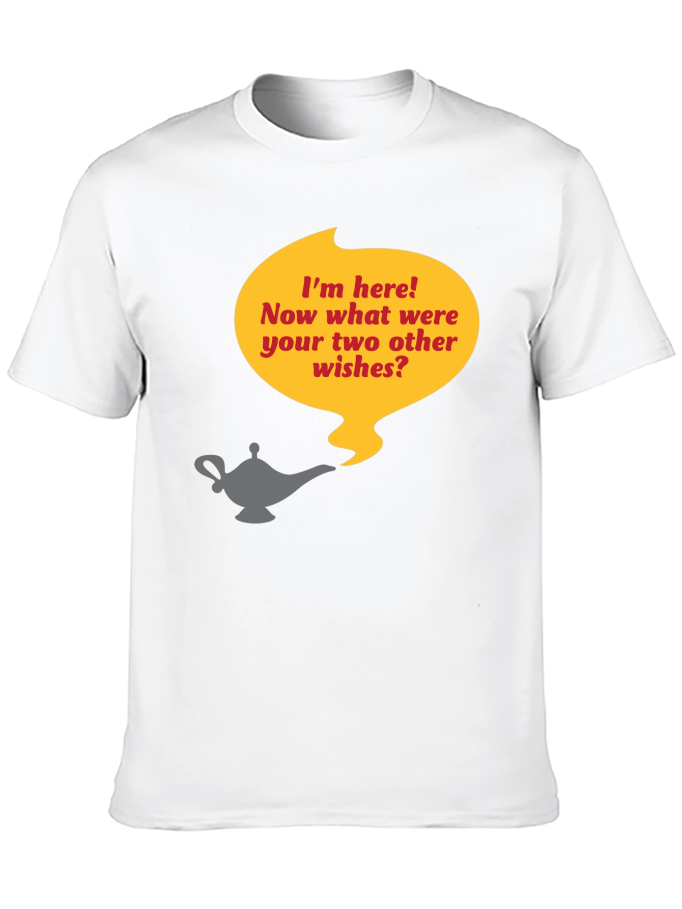 Genie Lamp T-Shirt - Three Wishes Humor Tee